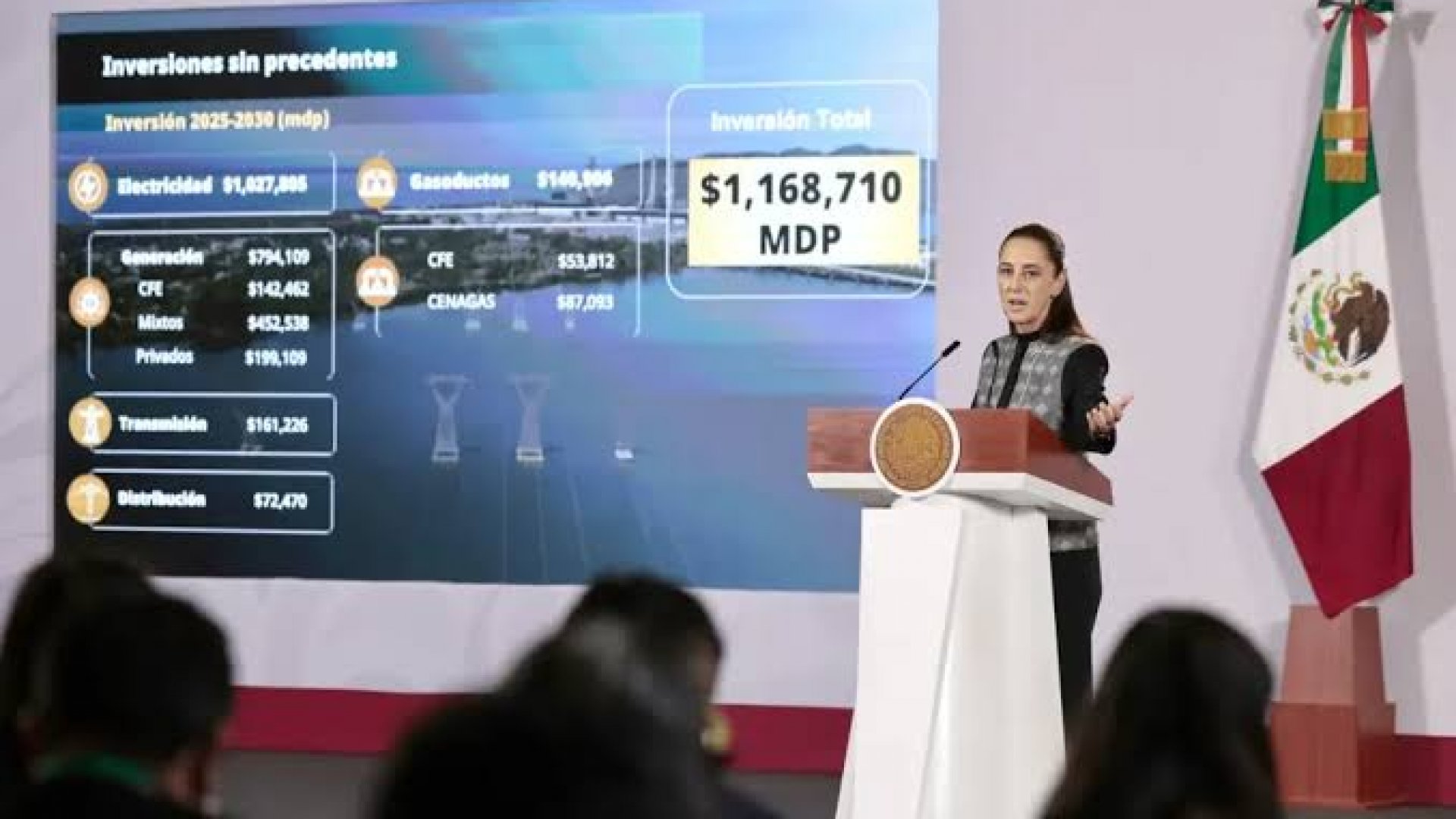 Sheinbaum anuncia inversión histórica para electricidad y gas natural