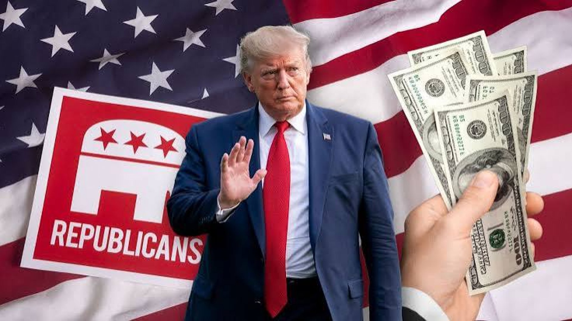 Trump promete entregar cinco mil dólares a estadounidenses si republicanos mantienen el control del Congreso