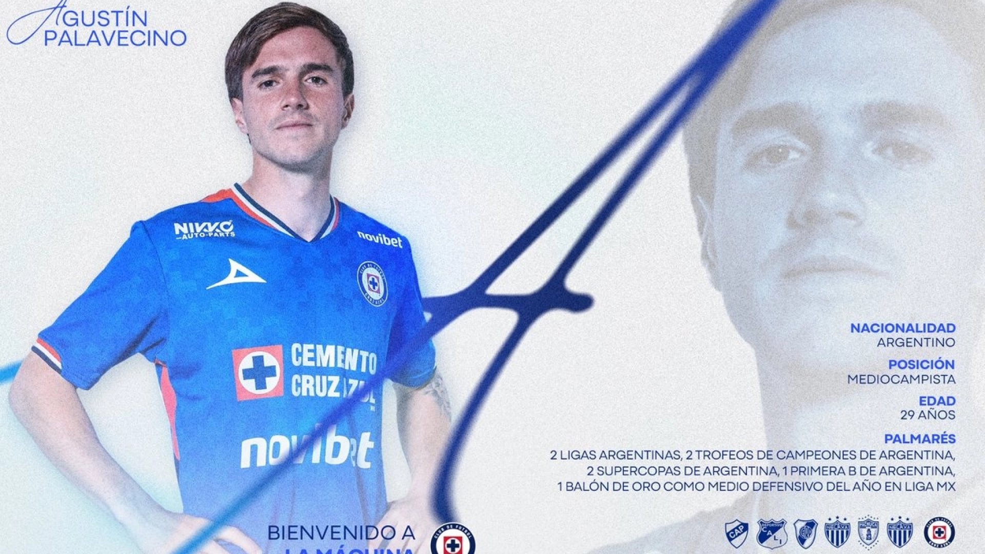 El argentino Agustín Palavecino, nuevo refuerzo del Cruz Azul