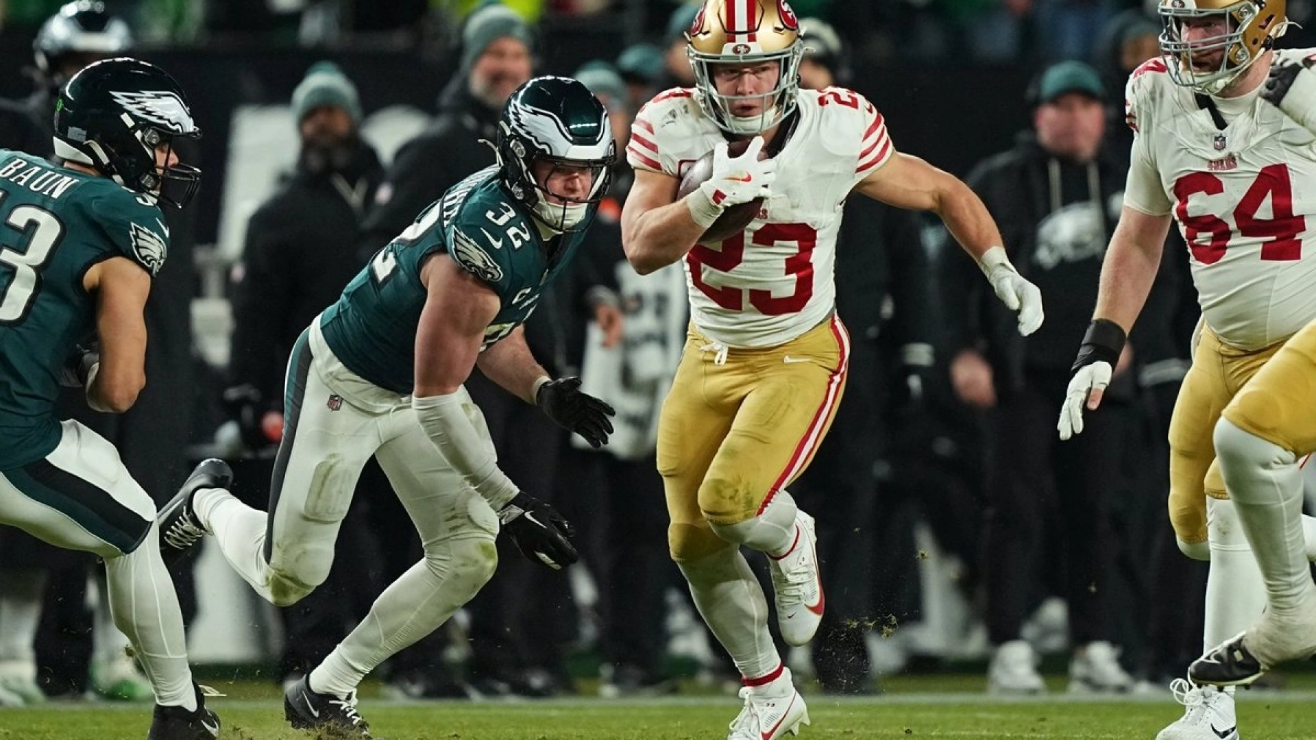 San Francisco elimina 23-19 al campeón Filadelfia y avanza a la ronda divisional