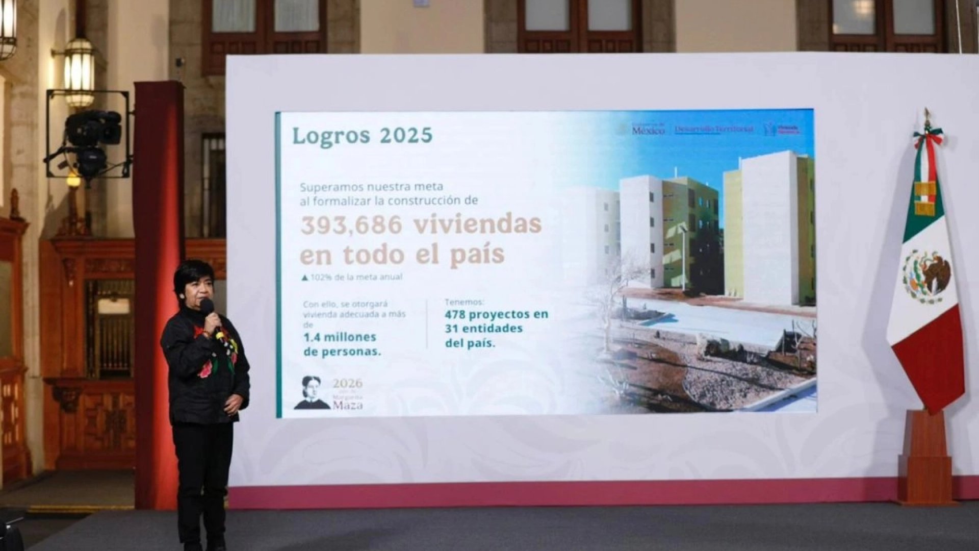 Vivienda para el Bienestar supera la meta de 2025 con más de 393 mil casas: Sedatu
