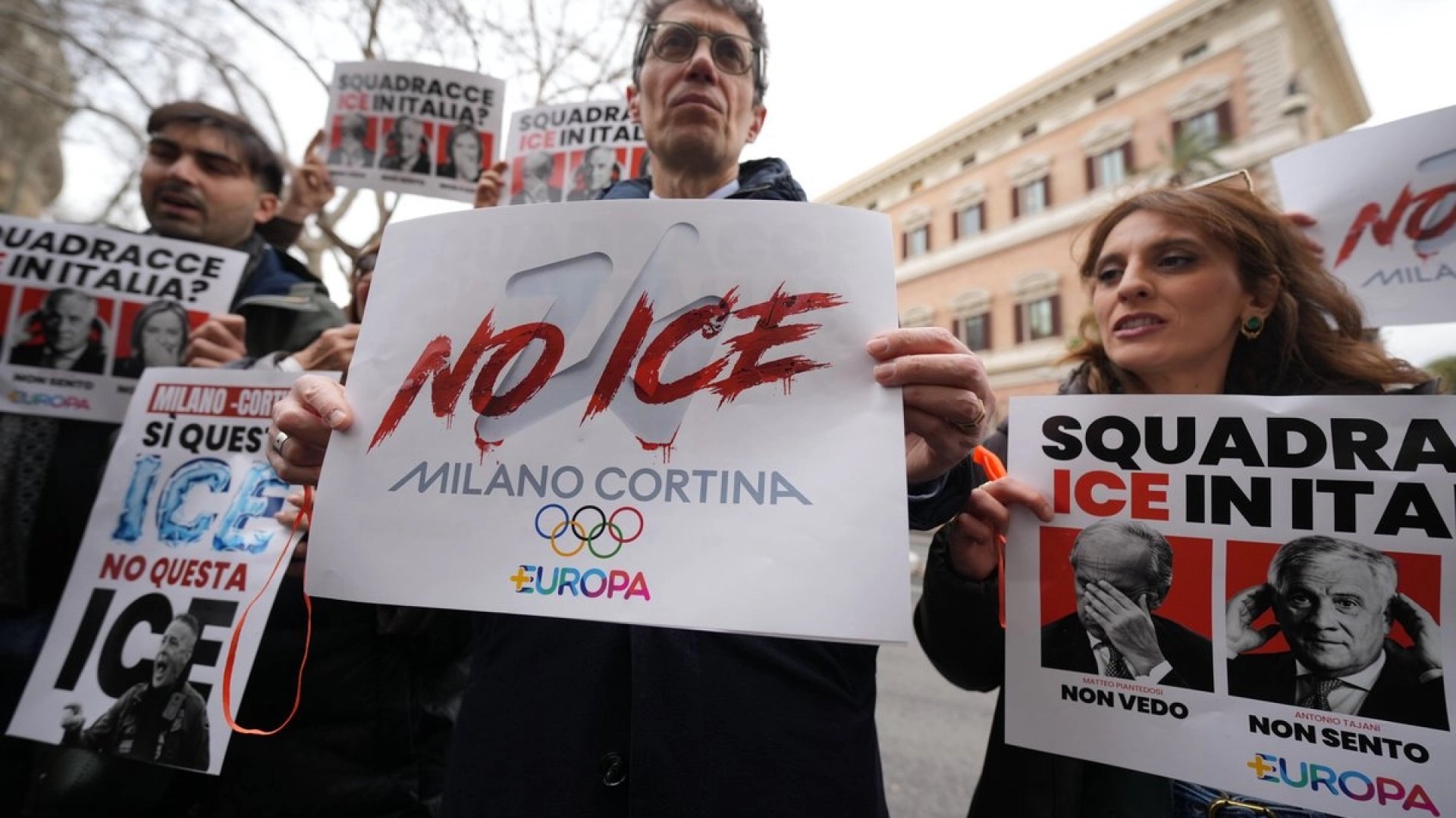 “No son tus Juegos”; protestan por presencia del ICE en Milán-Cortina