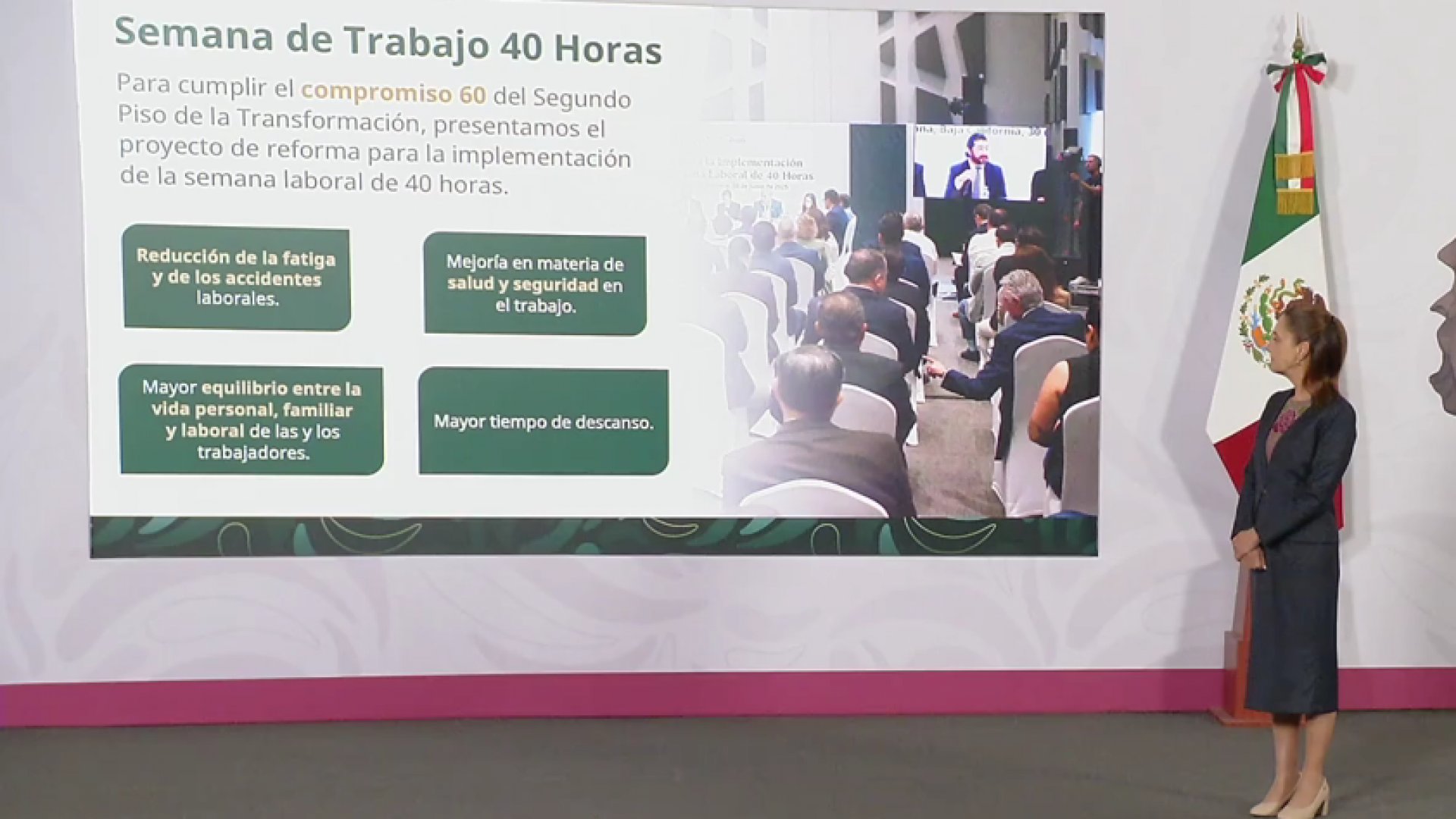 Publican en el DOF decreto que reduce la jornada laboral a 40 horas en México