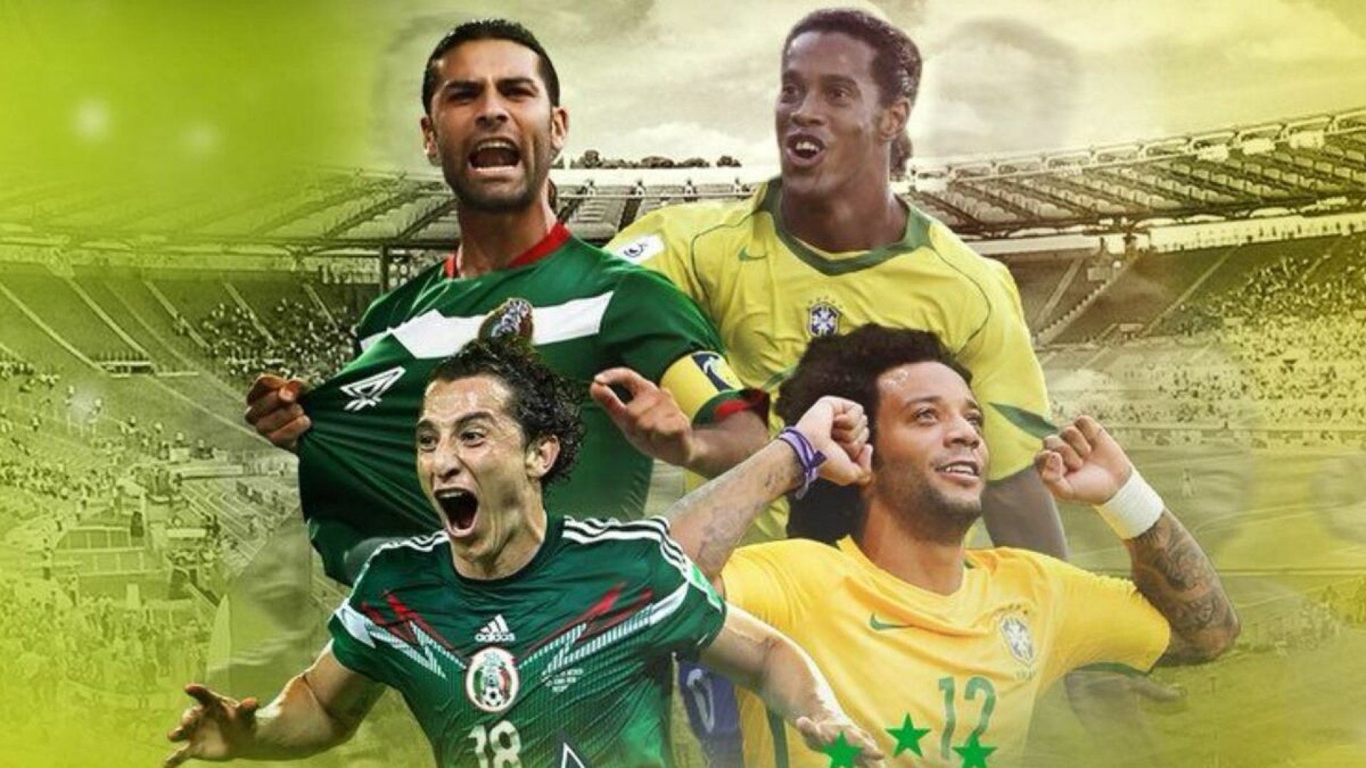 Juego de leyendas México-Brasil pone a prueba al Azteca rumbo al Mundial