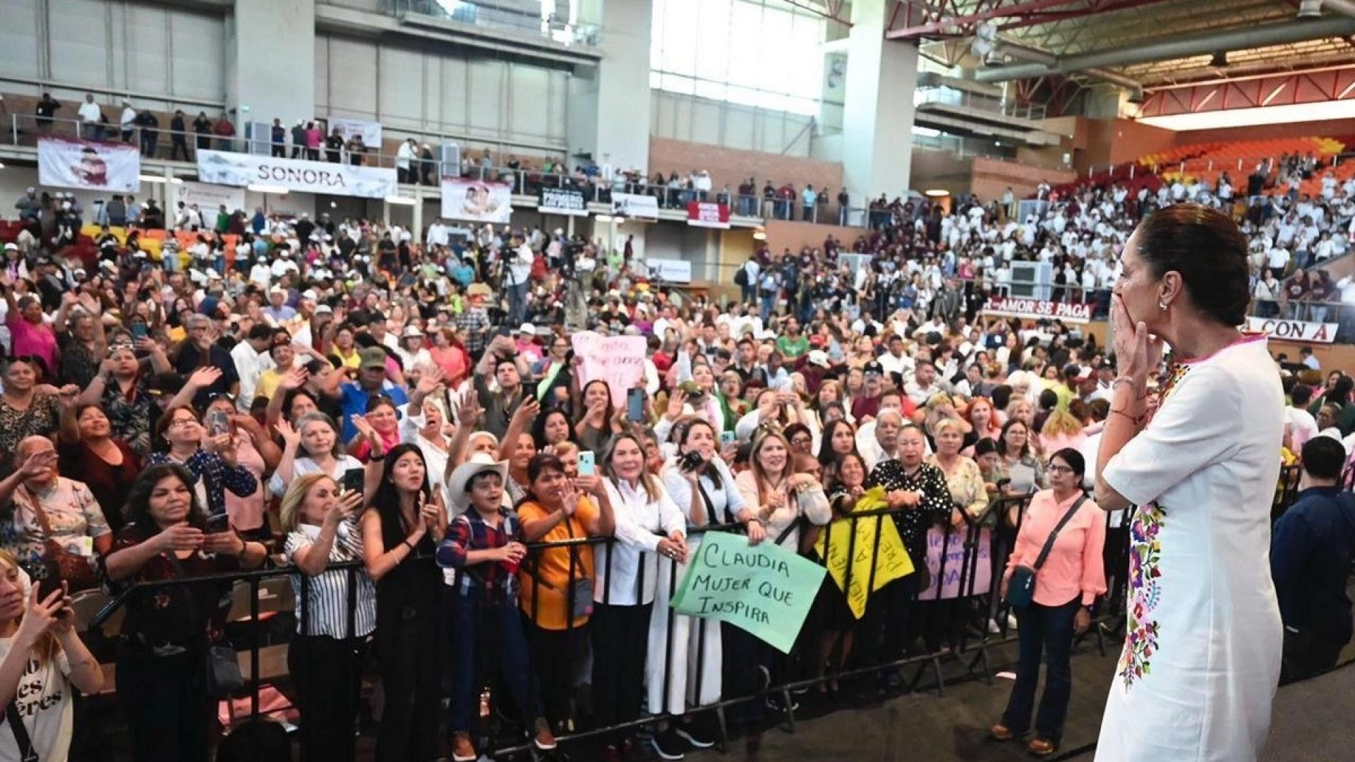 “Se acabó la violencia contra las mujeres”, destaca Sheinbaum al cierre de gira en Sonora