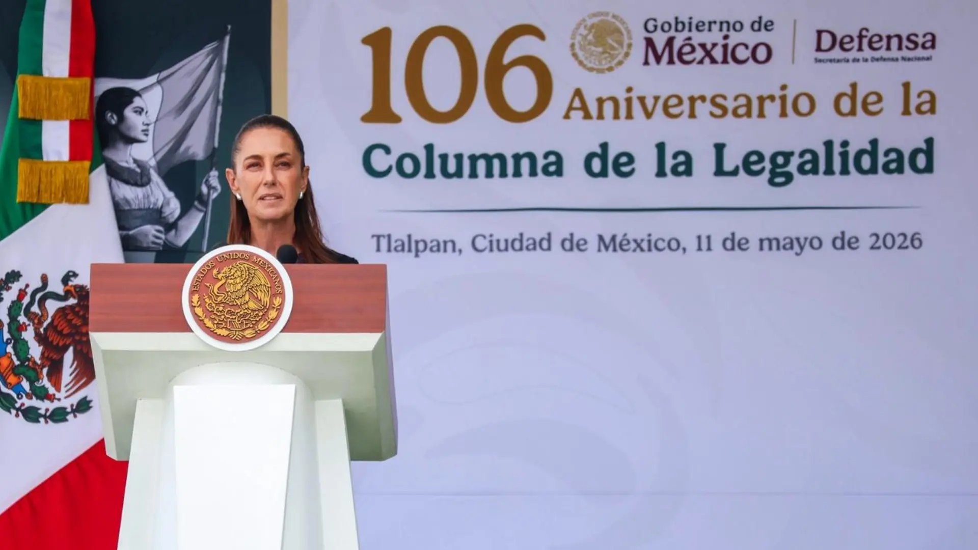 “La soberanía no se negocia”, afirma Sheinbaum en aniversario de la Columna de la Legalidad