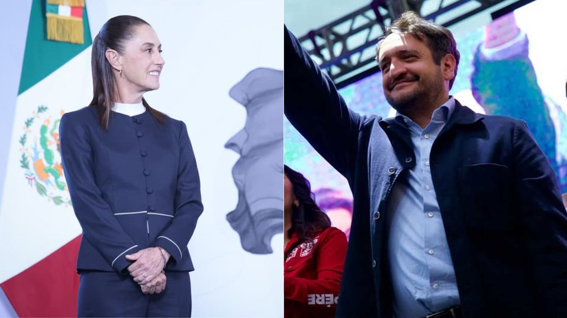 Sheinbaum reconoce trabajo de Andrés López Beltrán en Morena