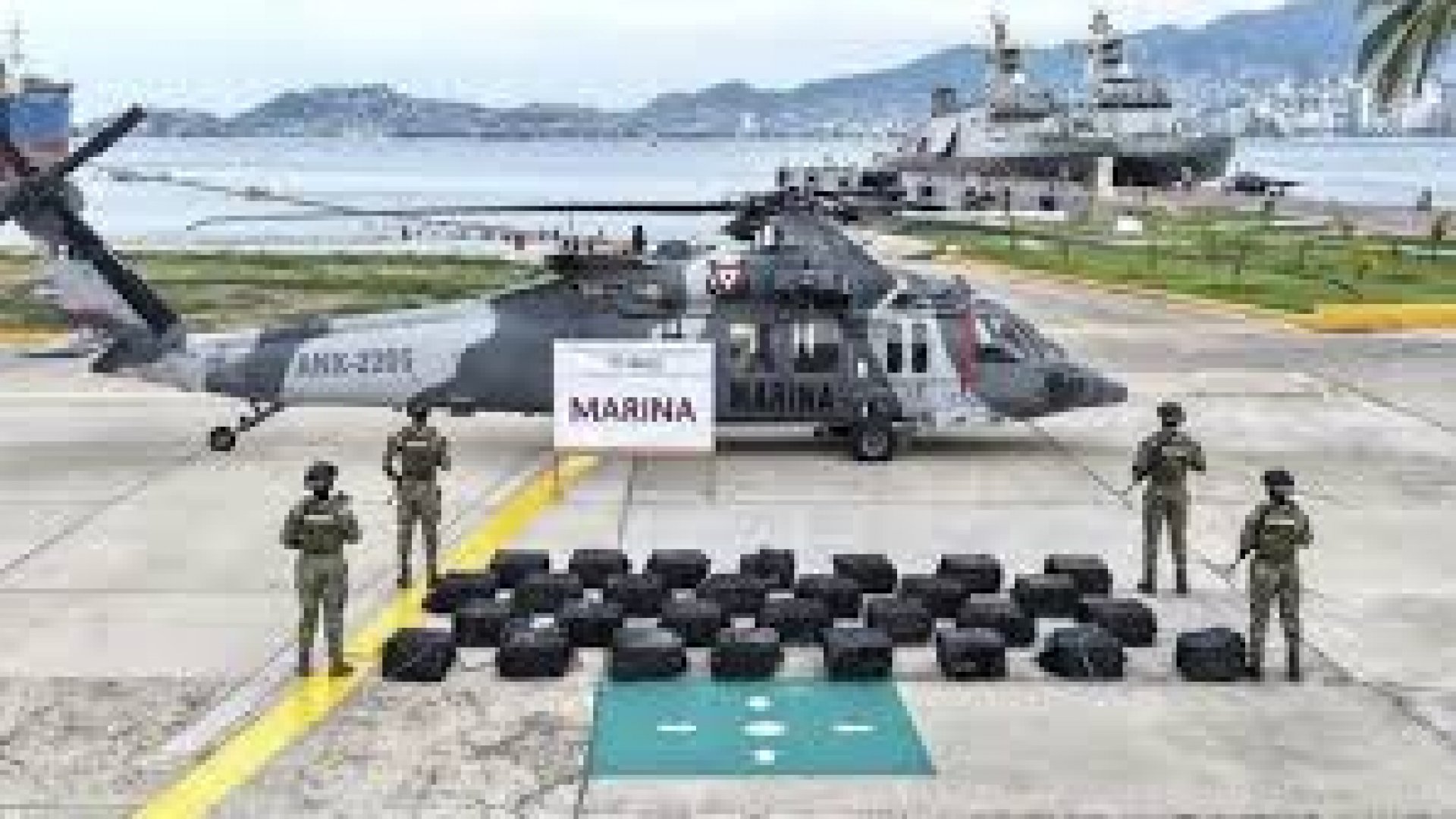 Marina asegura 1.3 toneladas de presunta cocaína en costas de Guerrero