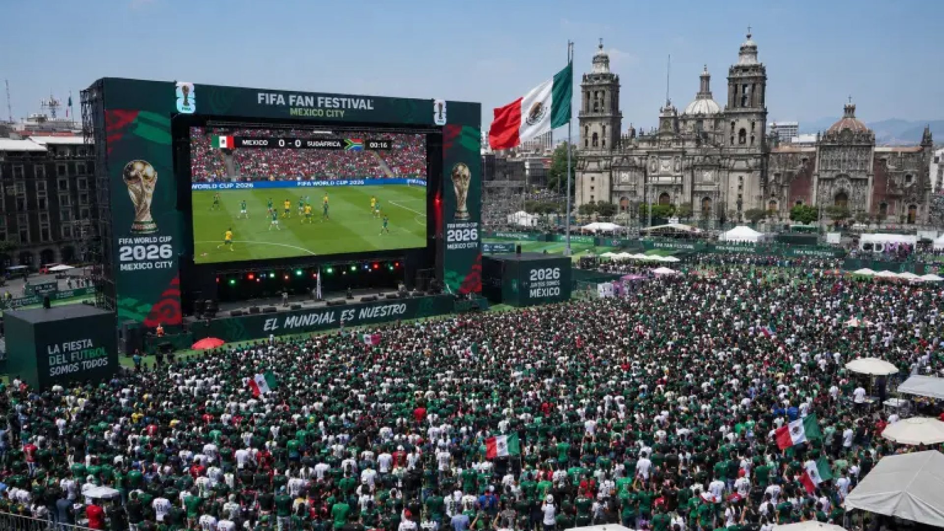FIFA Fan Fest reunió a 400 mil personas en CDMX, Monterrey y Guadalajara durante la inauguración del Mundial