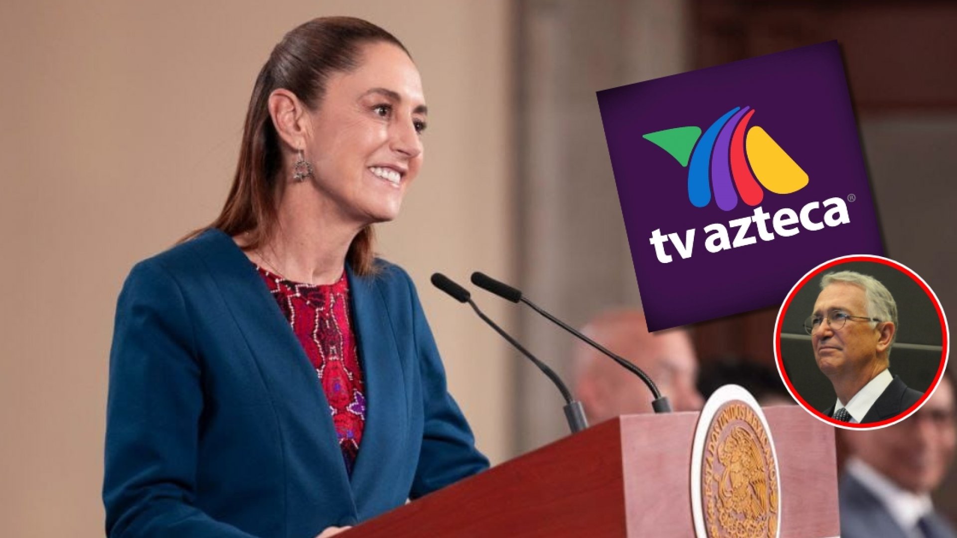 Sheinbaum evita pronunciarse sobre el concurso mercantil de TV Azteca