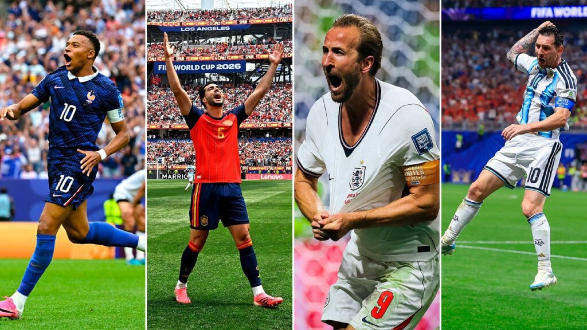 Argentina, Inglaterra, Francia y España protagonizarán unas semifinales históricas en el Mundial 2026