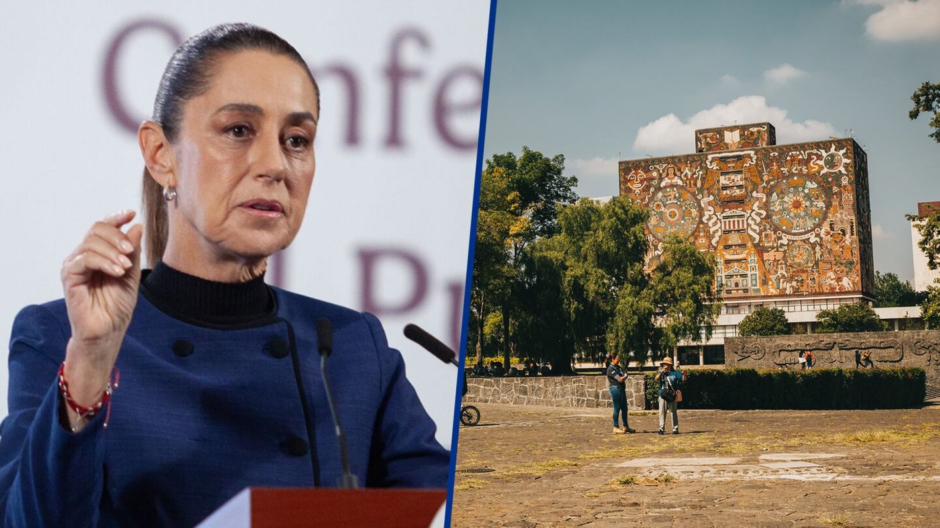 Sheinbaum pide a la UNAM resolver polémica por examen de admisión en línea