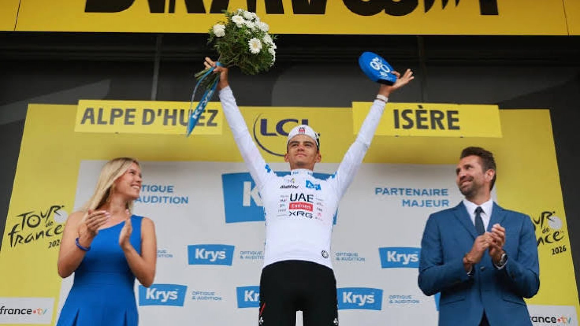 Isaac del Toro hace historia al subir al podio del Tour de Francia