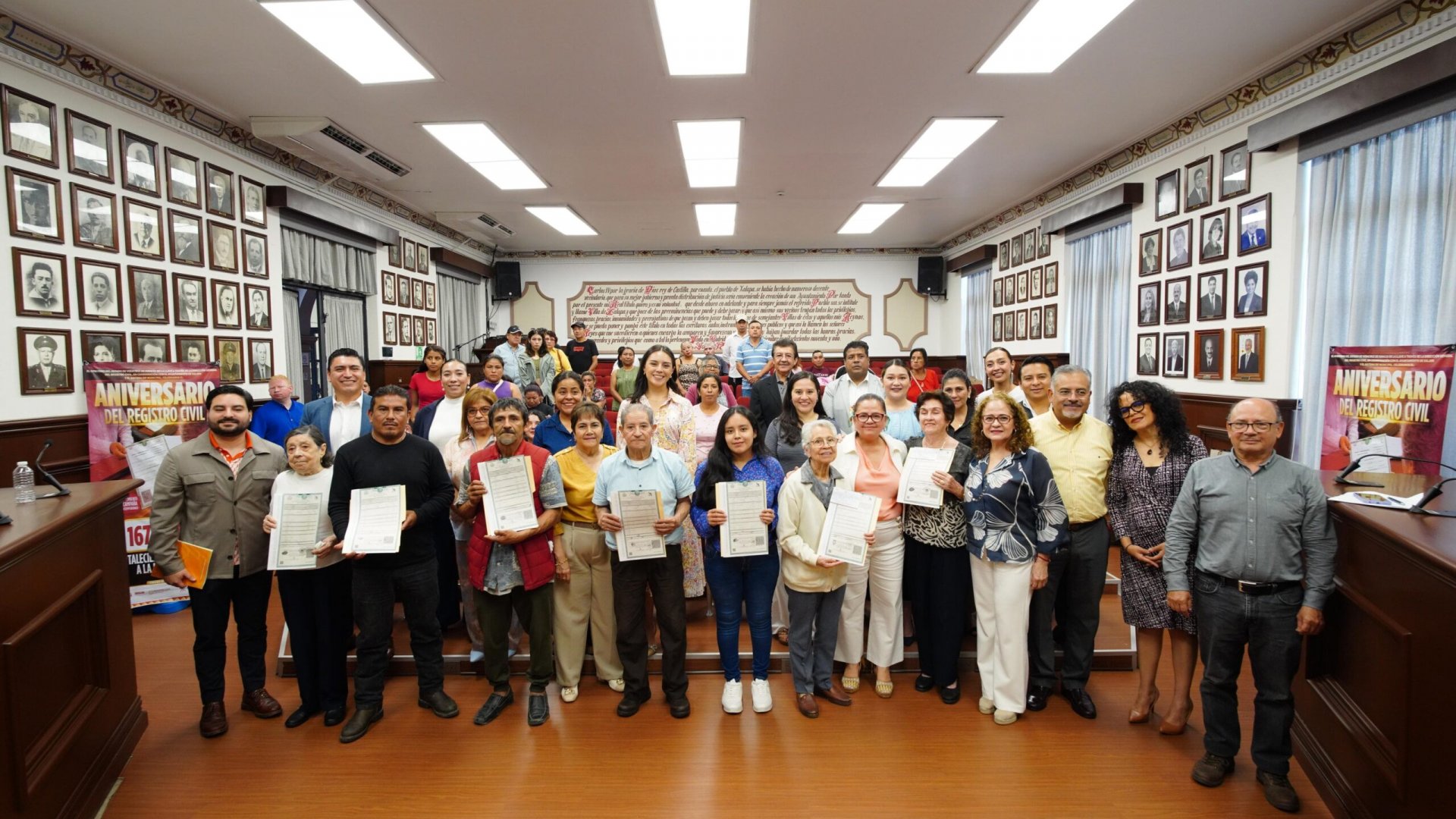 Ayuntamiento de Xalapa conmemora el 167 aniversario del Registro Civil