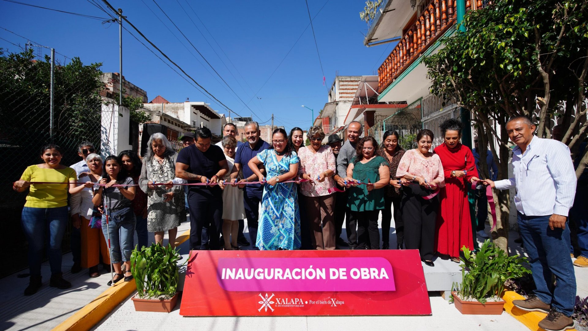 Daniela Griego entrega la primera obra de pavimentación realizada con recursos del Fortamun