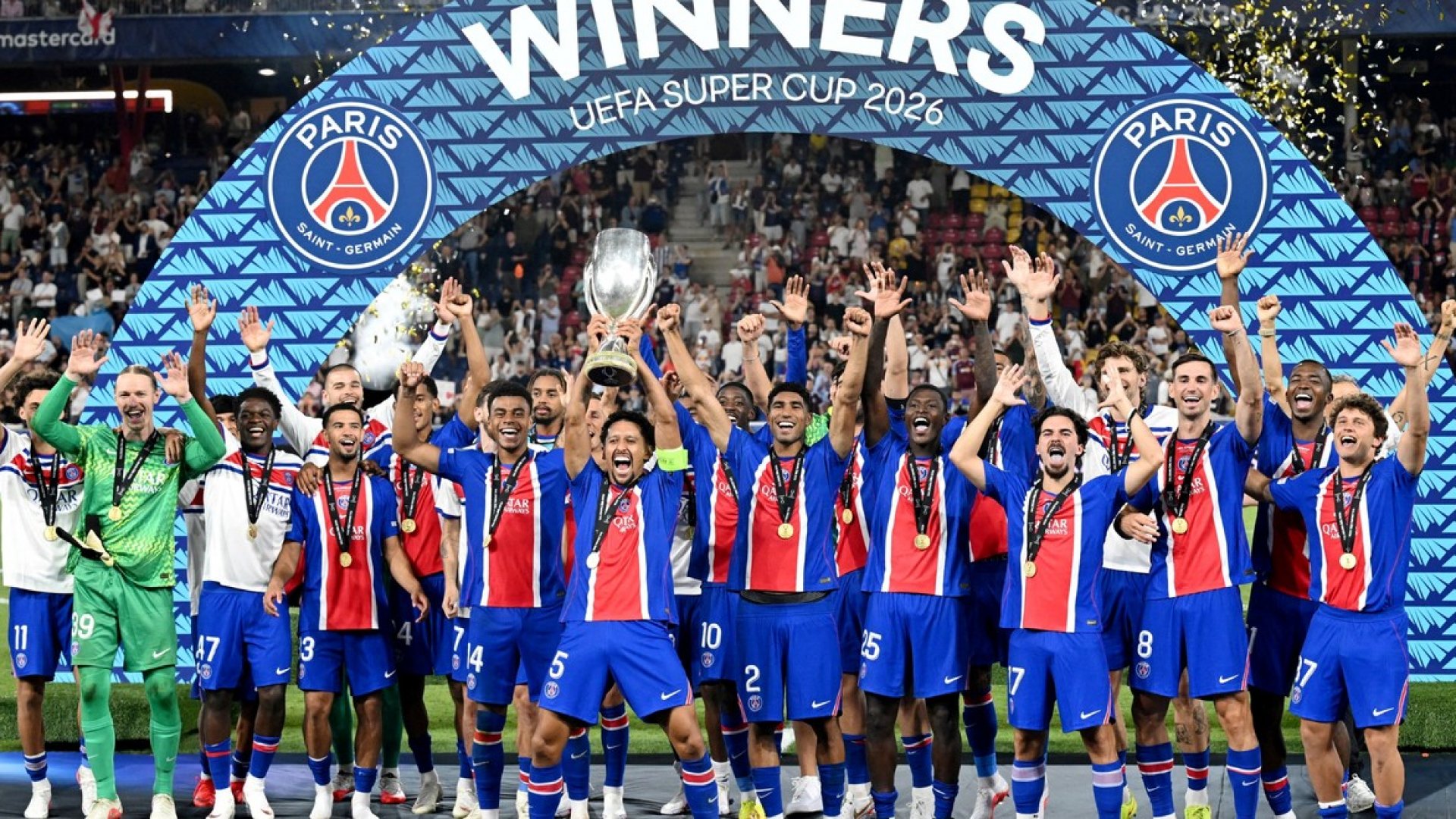 PSG repite como supercampeón de Europa tras vencer al Aston Villa