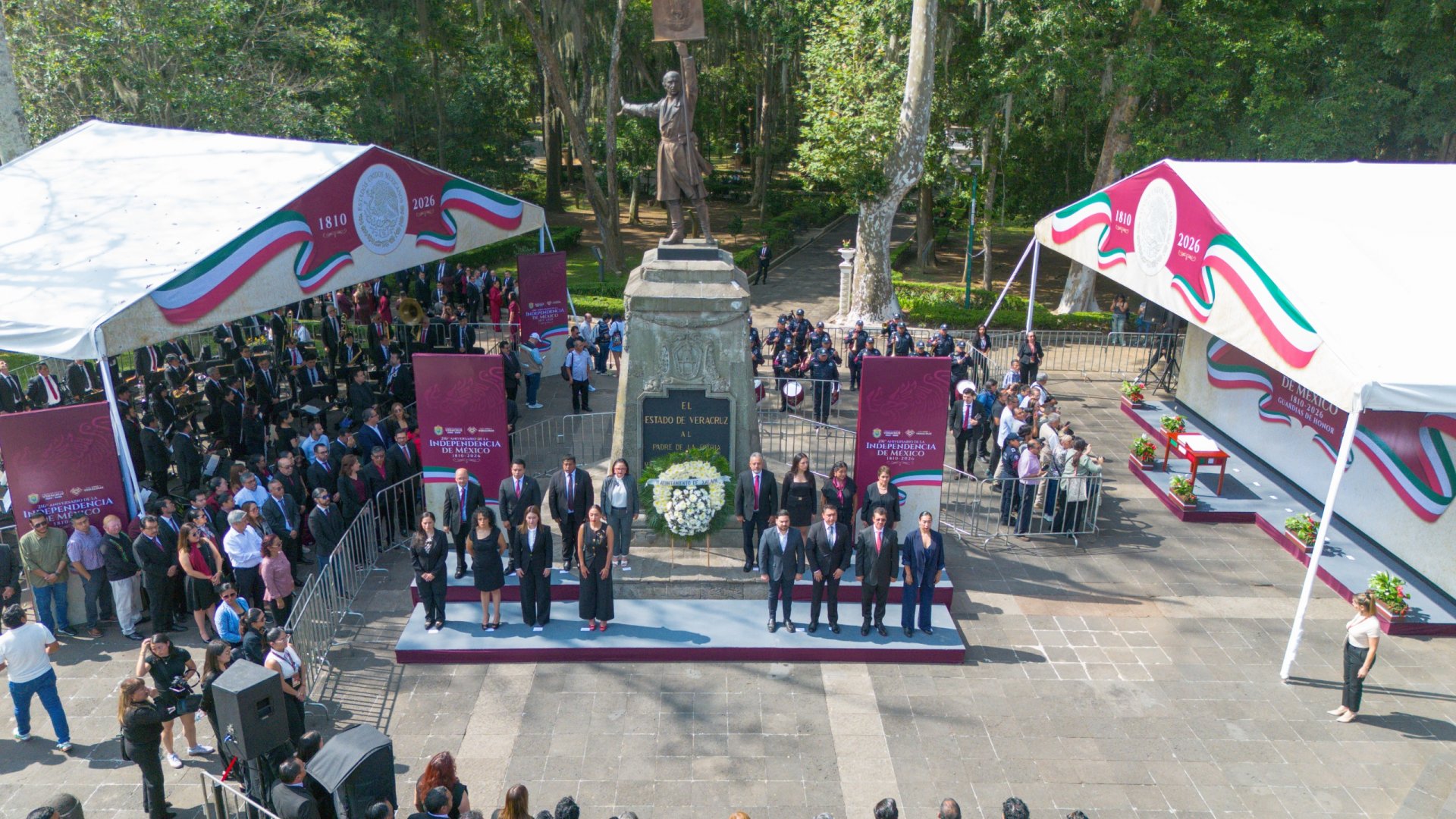 Ayuntamiento de Xalapa conmemora el inicio de la Independencia y llama a defender la soberanía nacional