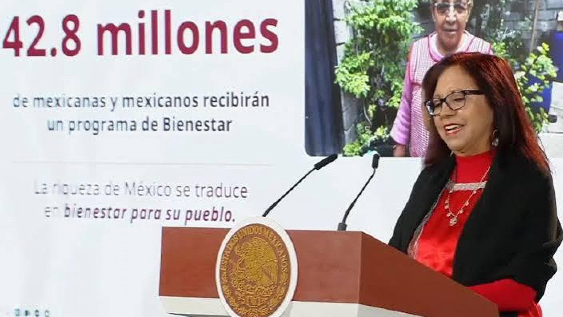 42.8 millones de mexicanos reciben un programa del Bienestar, asegura Leticia Ramírez