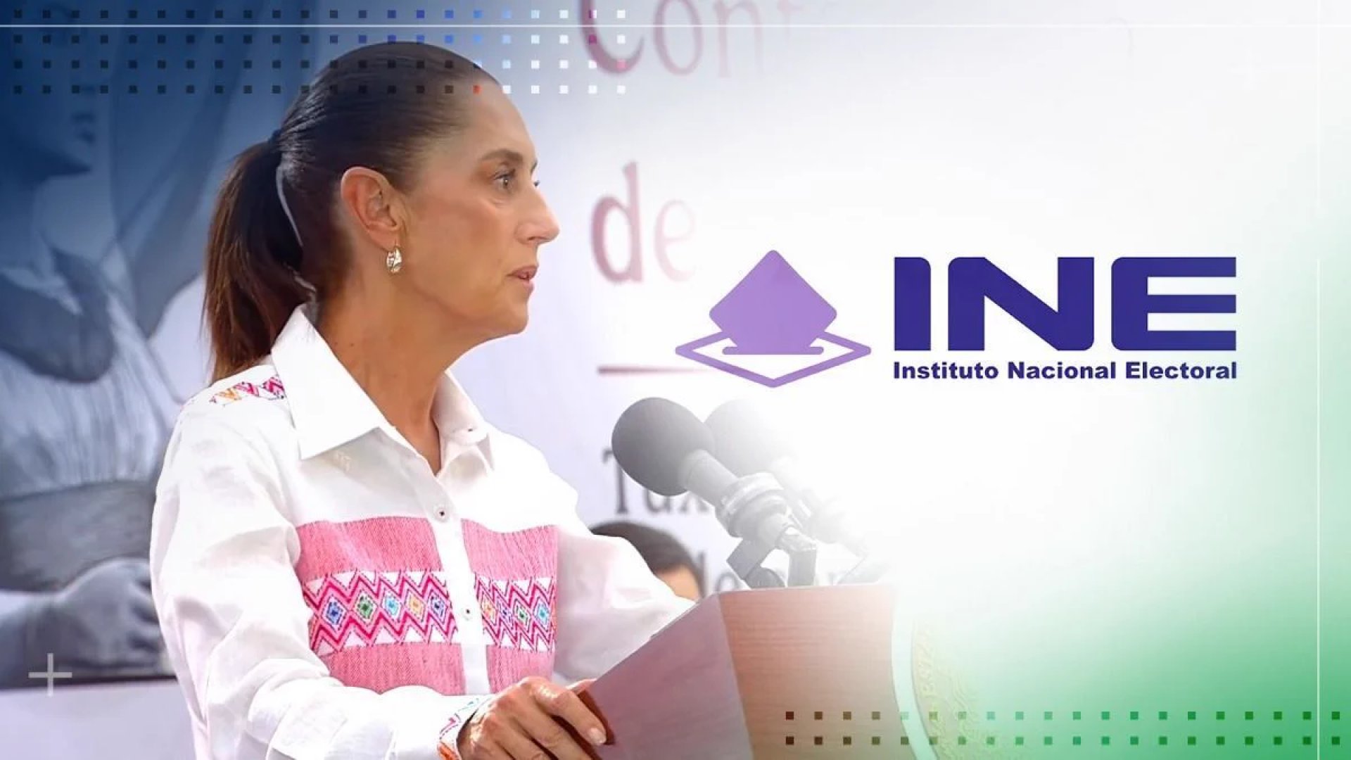 Sheinbaum cuestiona presupuesto y cambio de imagen del INE
