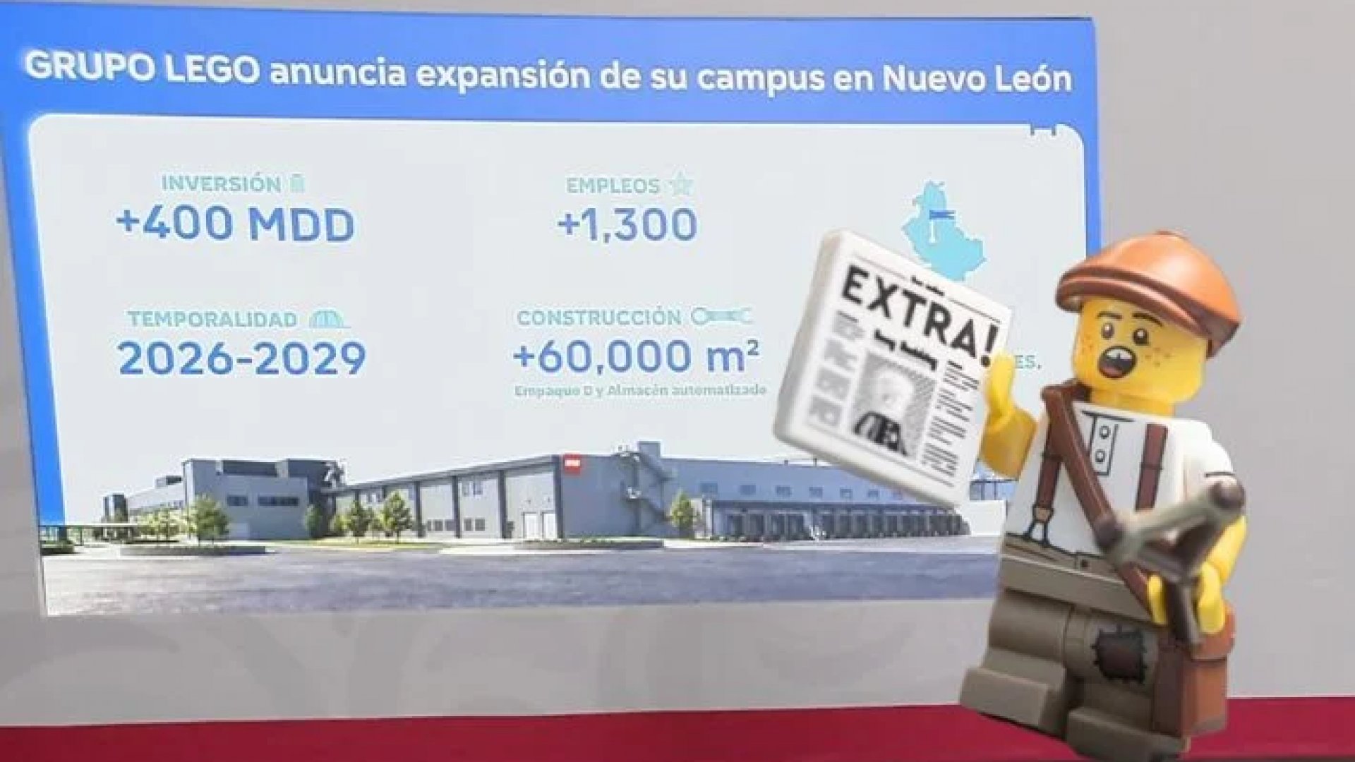 Grupo Lego anuncia inversión para nueva planta en Nuevo León