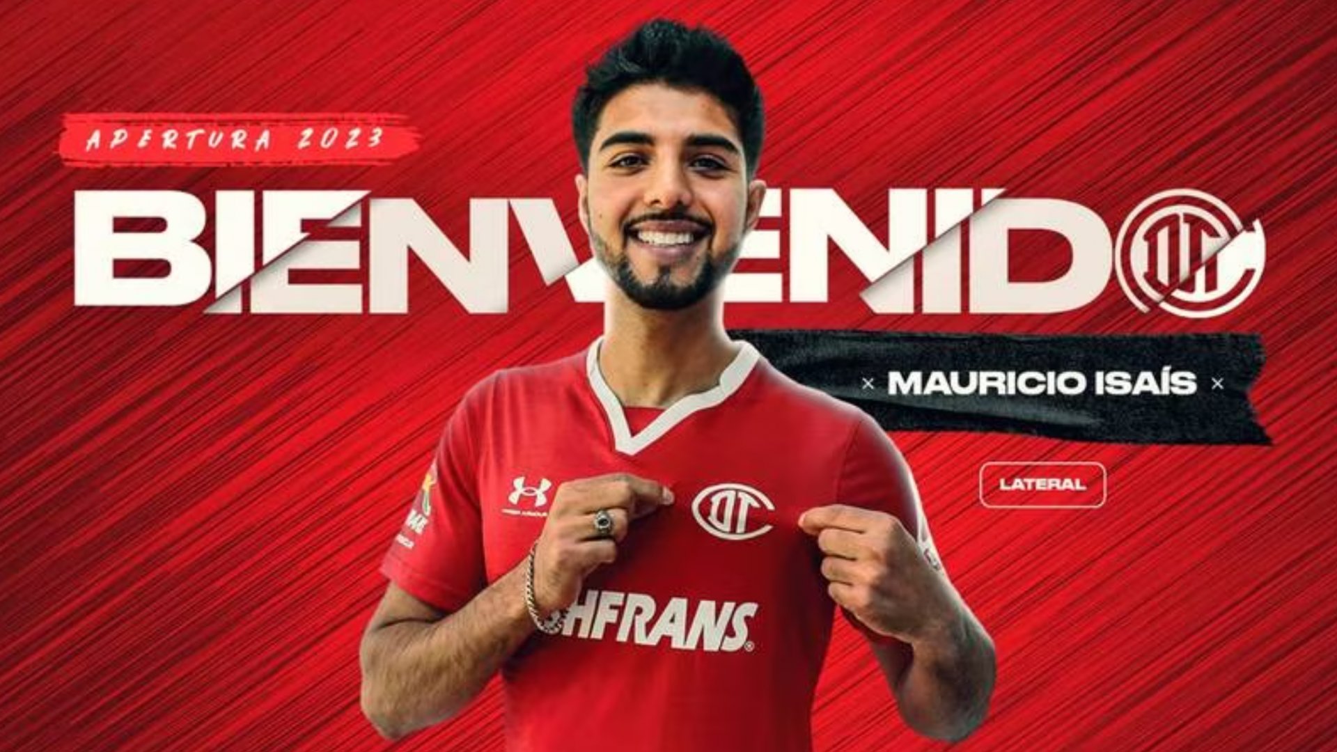 Mauricio Isaís es nuevo jugador del Toluca; vendido por Pachuca en 4.5 millones de dólares