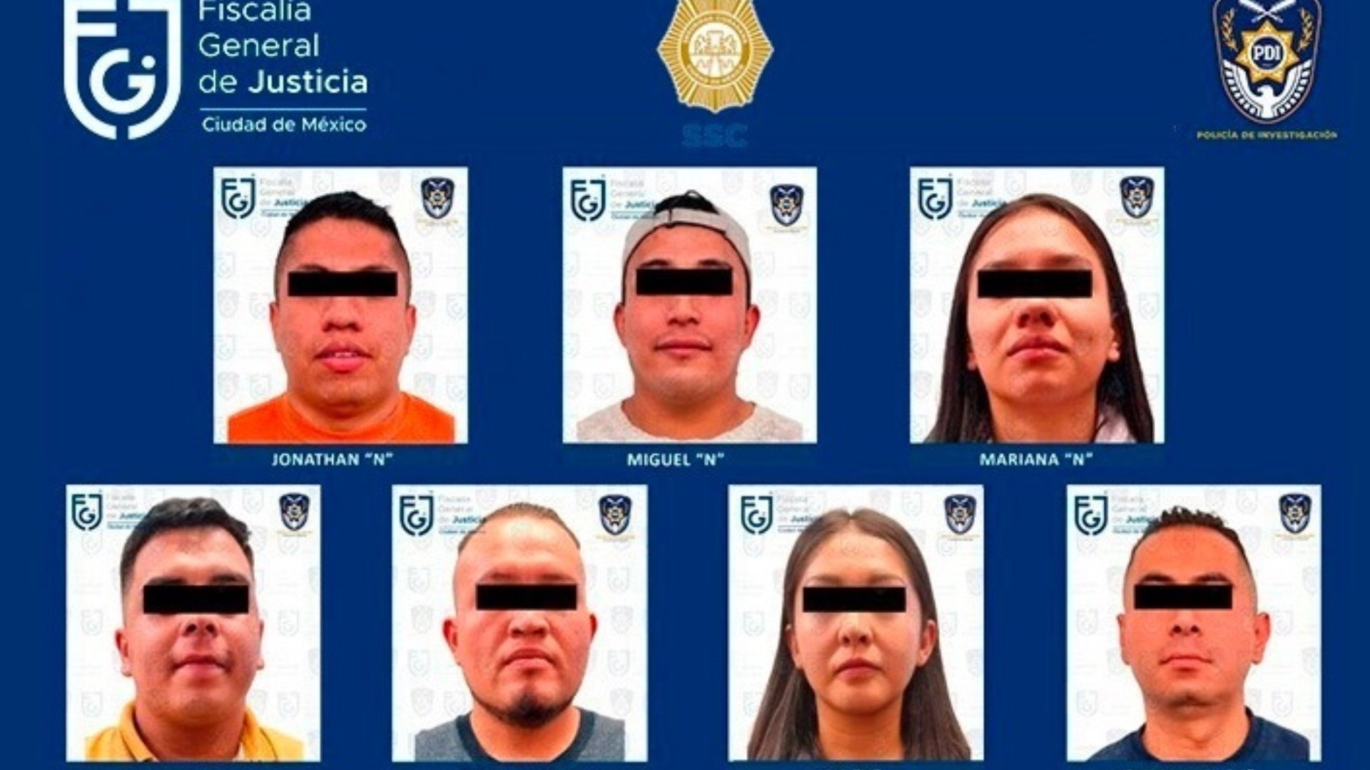 Aprehenden a 7 servidores públicos por abuso de autoridad 