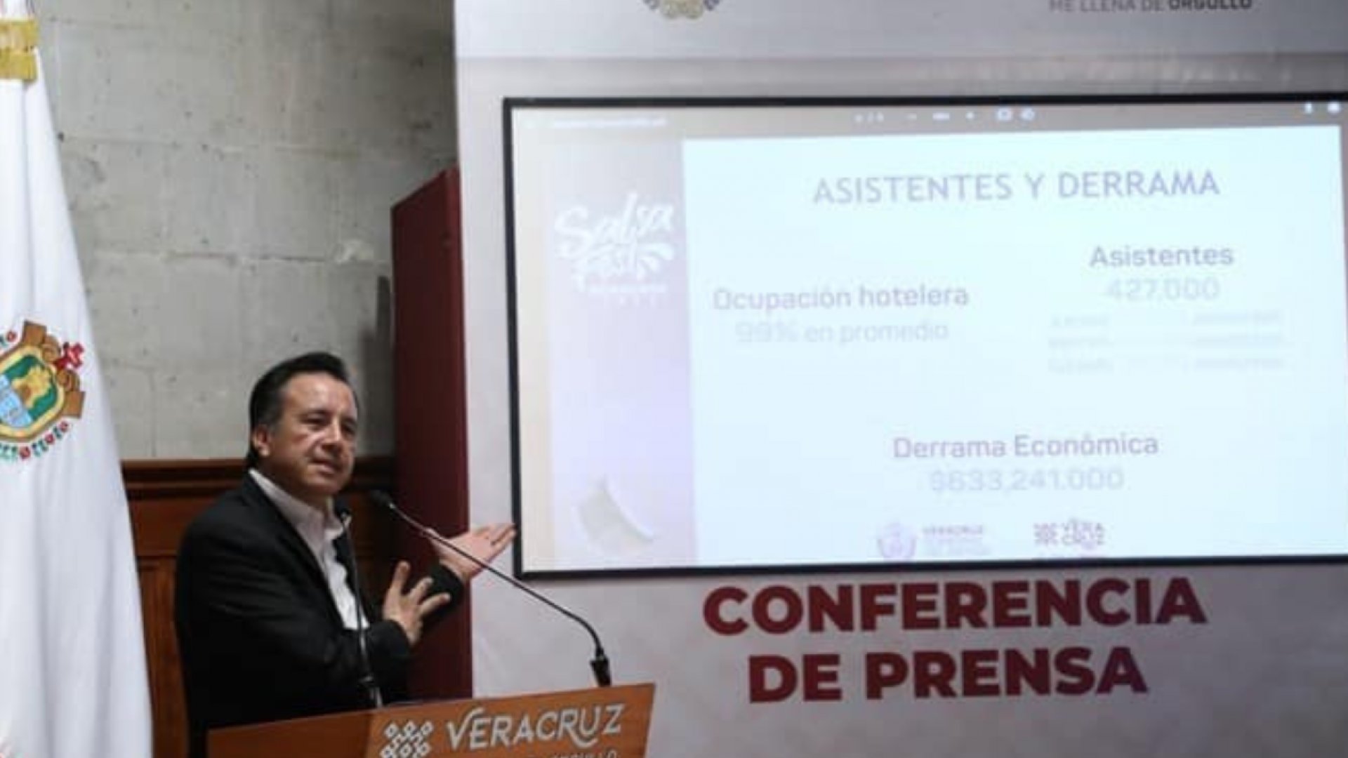 Derrama económica del Salsa Fest 2023 supera los 633 mdp: gobernador de Veracruz