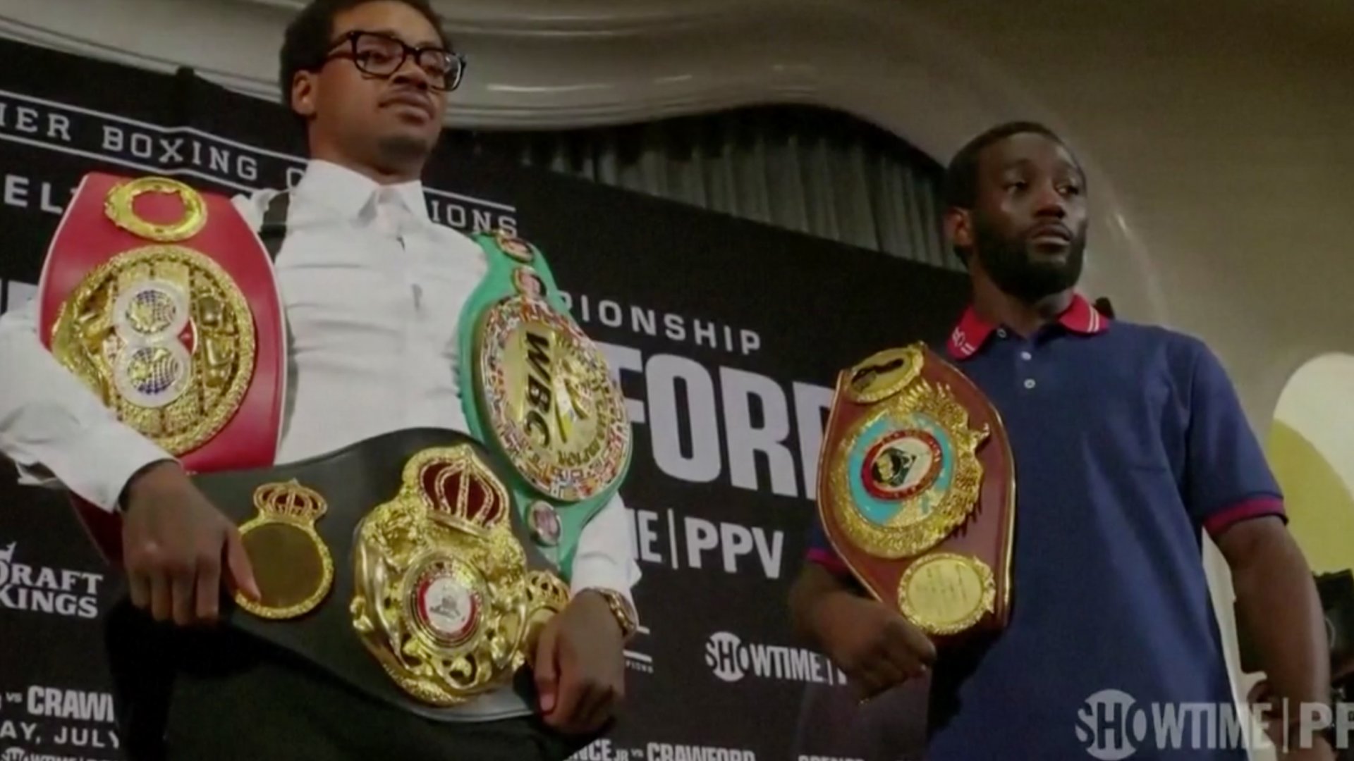Errol Spence y Terence Crawford protagonizan primer cara a cara en Los Ángeles
