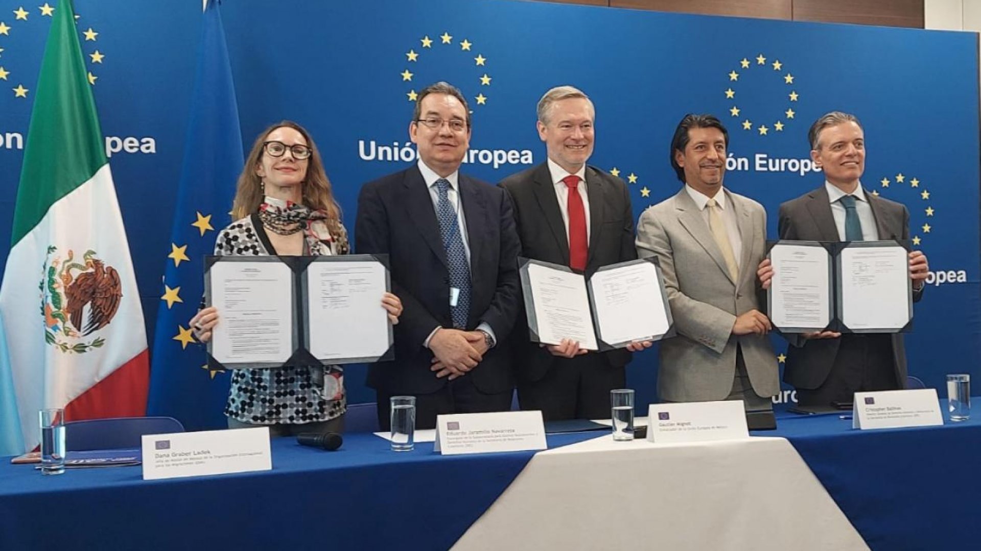 Unión Europea y ONU firman convenio para dar apoyo laboral a migrantes en México