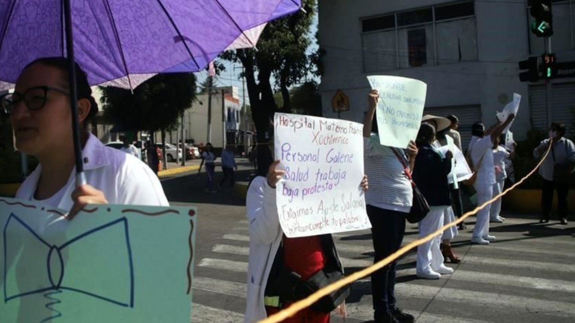 Protesta personal de salud de la CDMX 