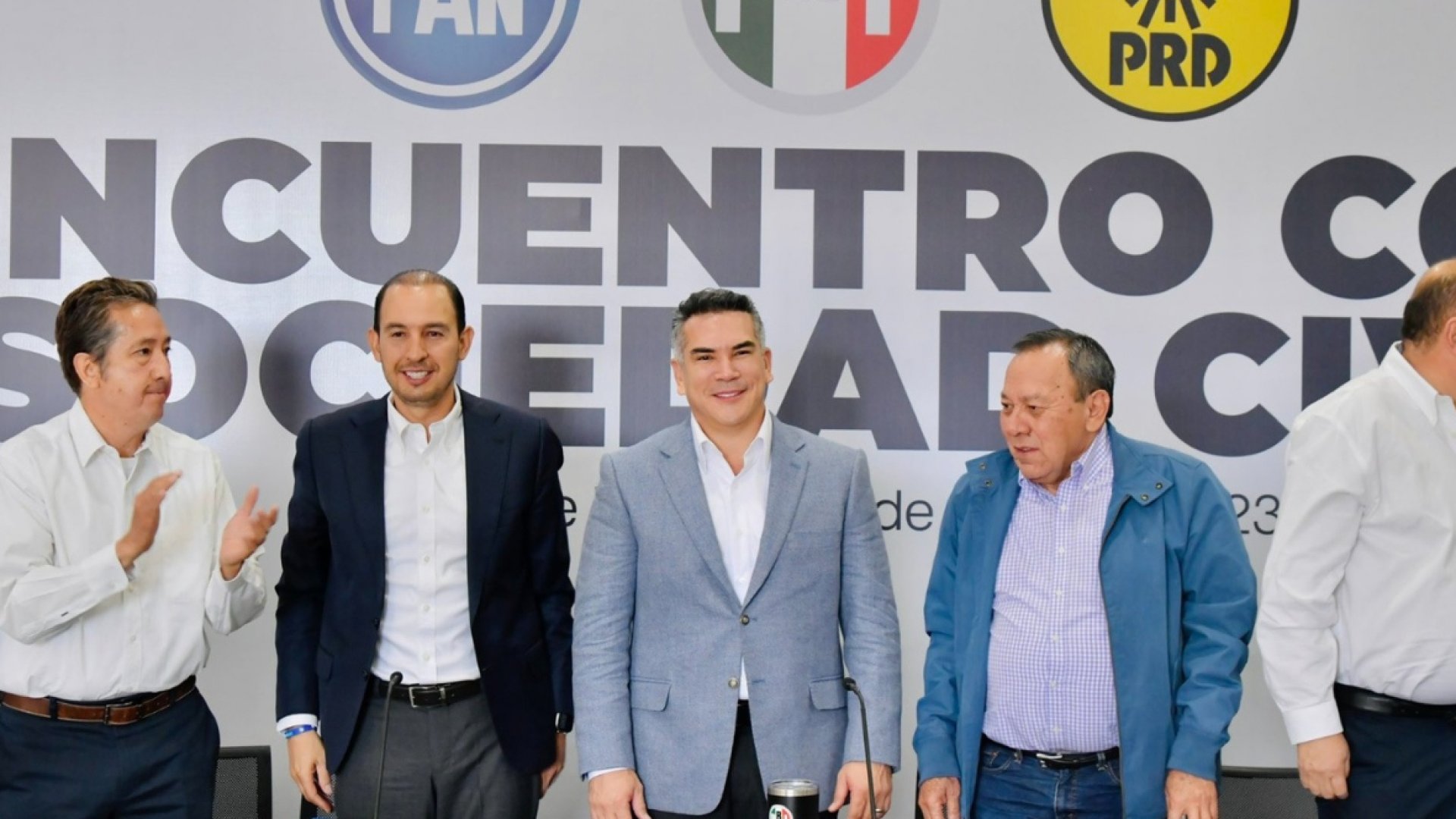Avalan PAN, PRI y PRD método para candidato opositor 