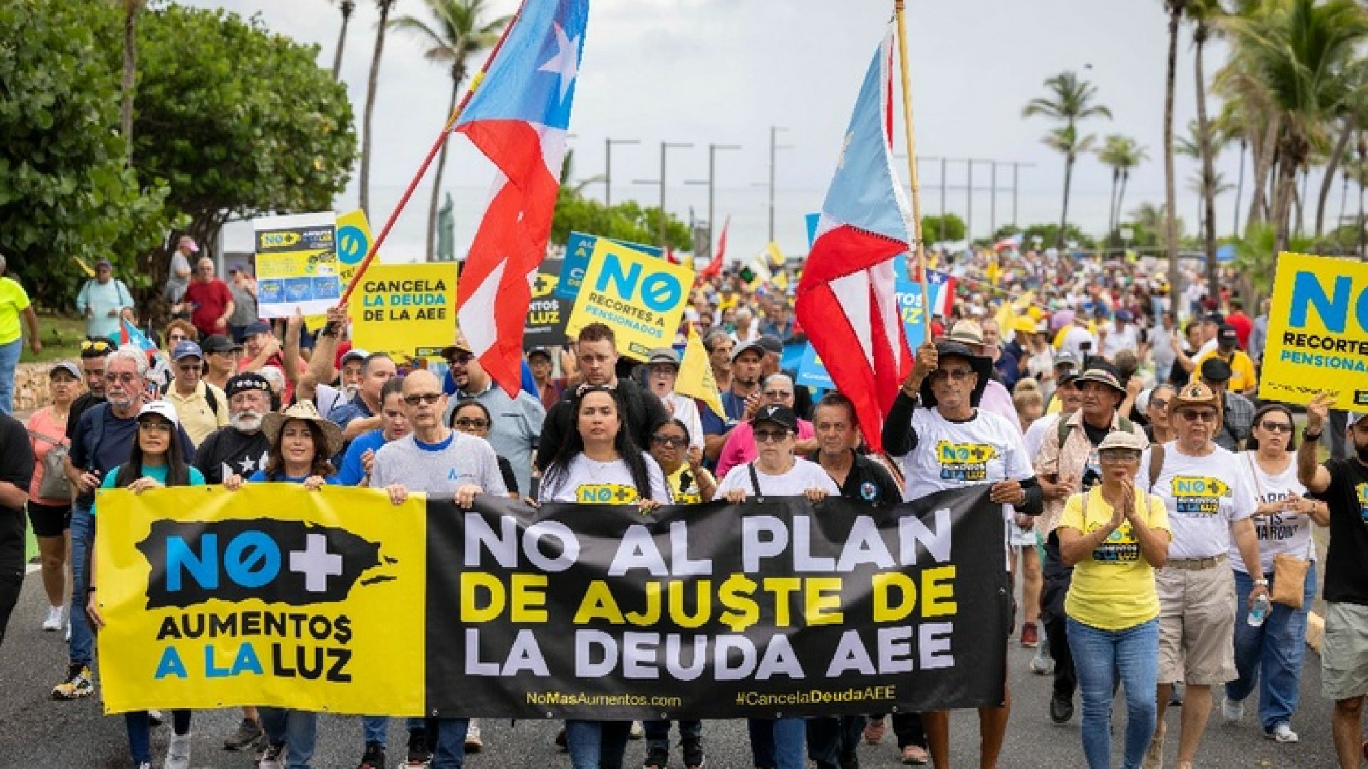 Protestan en Puerto Rico contra proyecto para subir precio de la luz