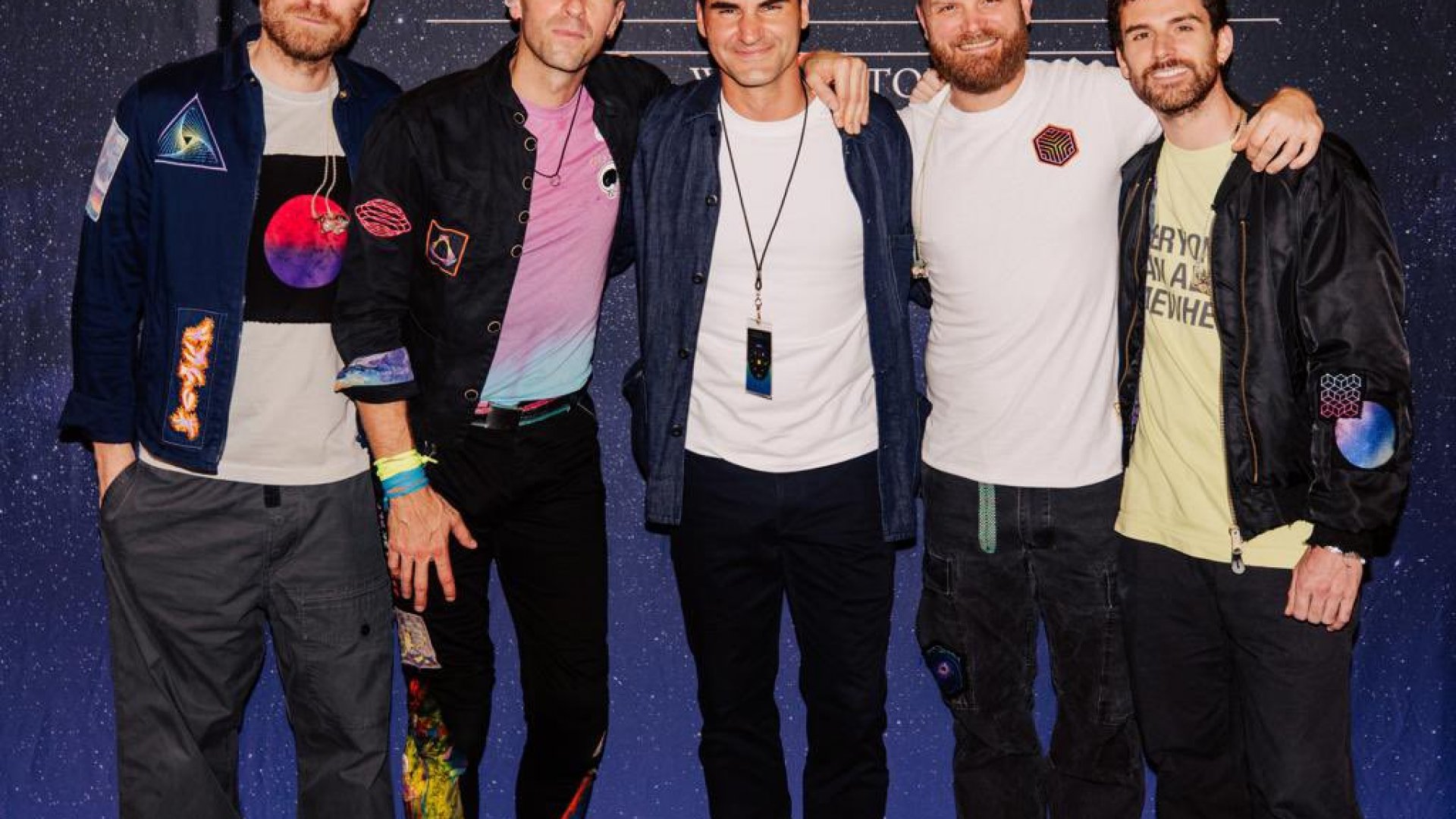 Roger Federer, de tenista a músico por un día con Coldplay