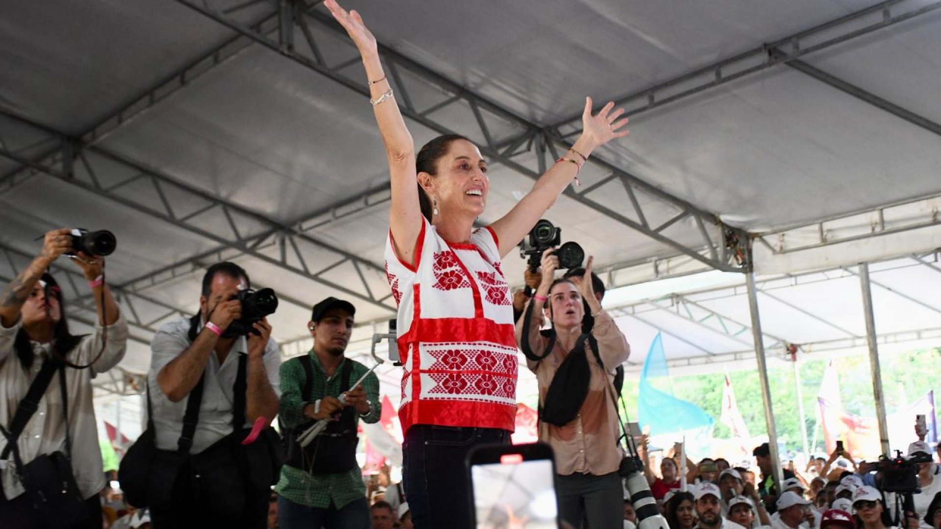 Claudia Sheinbaum visitó el Puerto de Veracruz