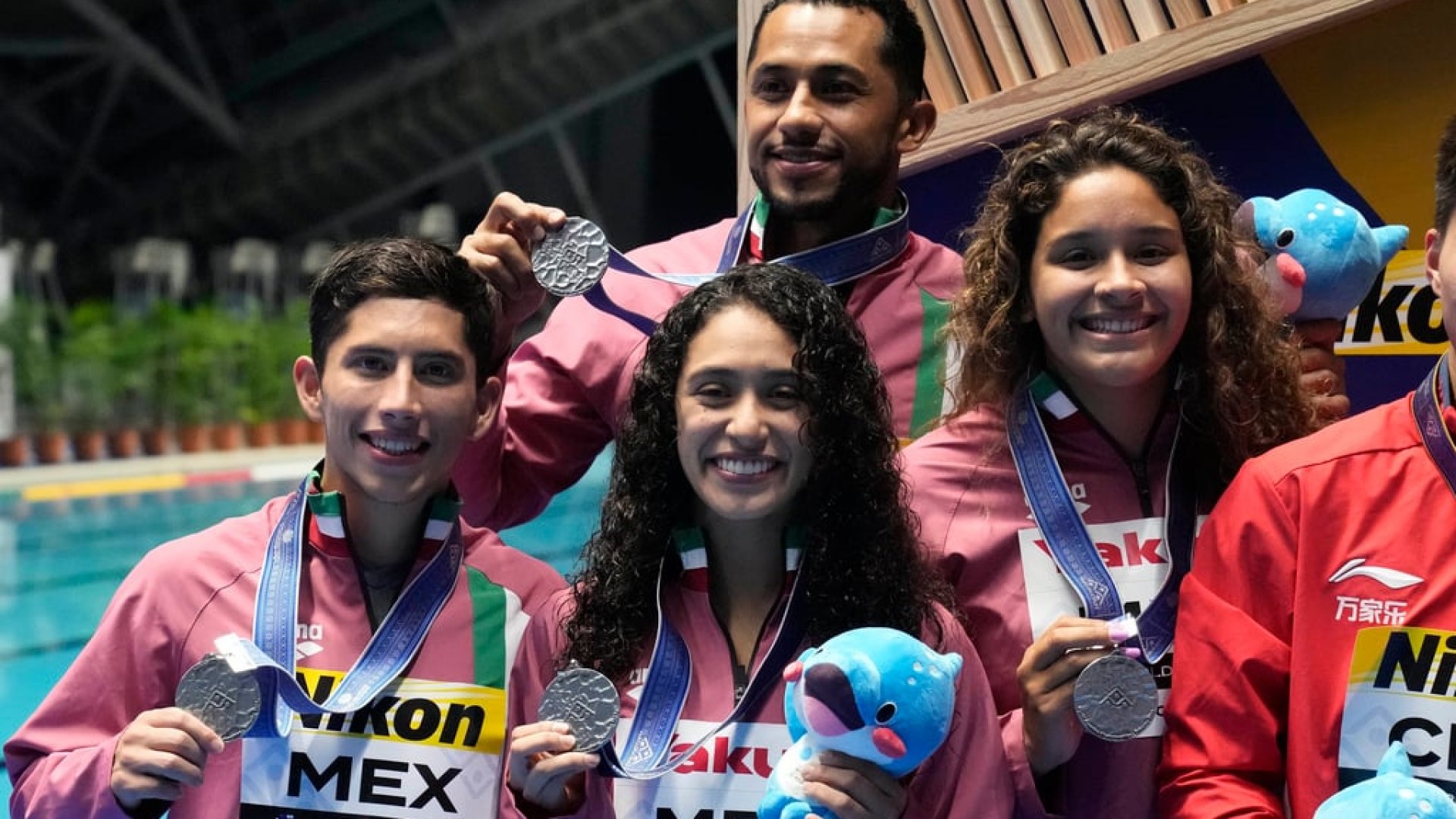 México, con plata en clavados por equipos mixtos