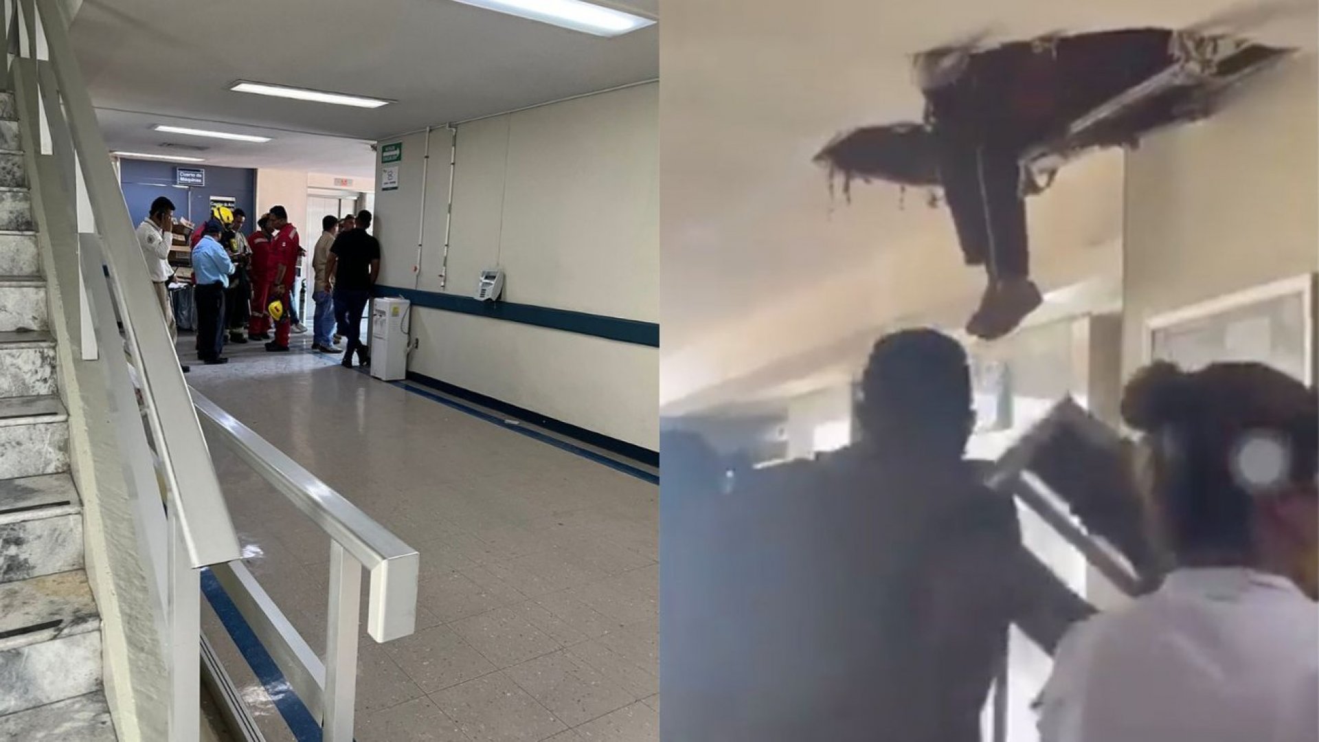 Otro elevador del IMSS, cae y deja atrapadas a ocho personas