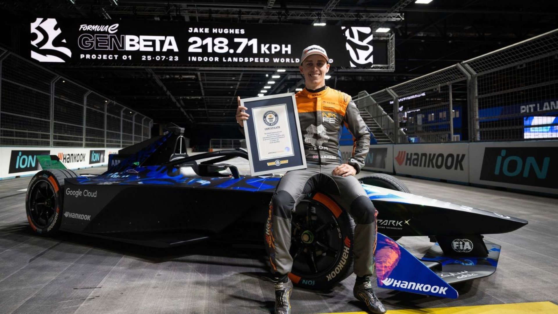 Auto de Fórmula E bate récord mundial Guinness
