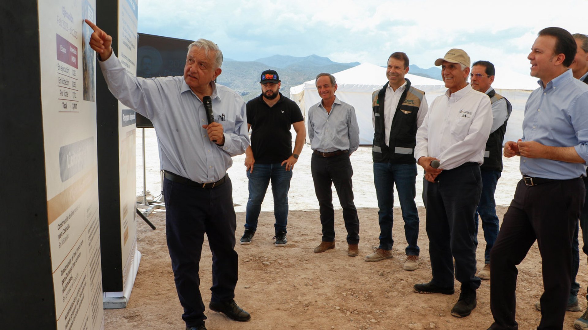 Acueducto El Cuchillo II, con avance de 70%: AMLO