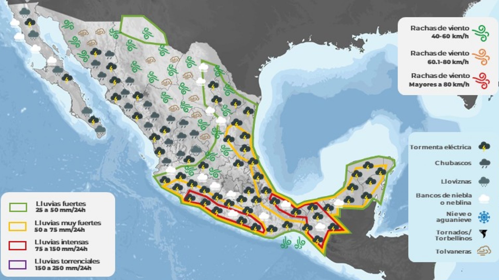 Depresión tropical Harold traerá clima lluvioso a todo el país