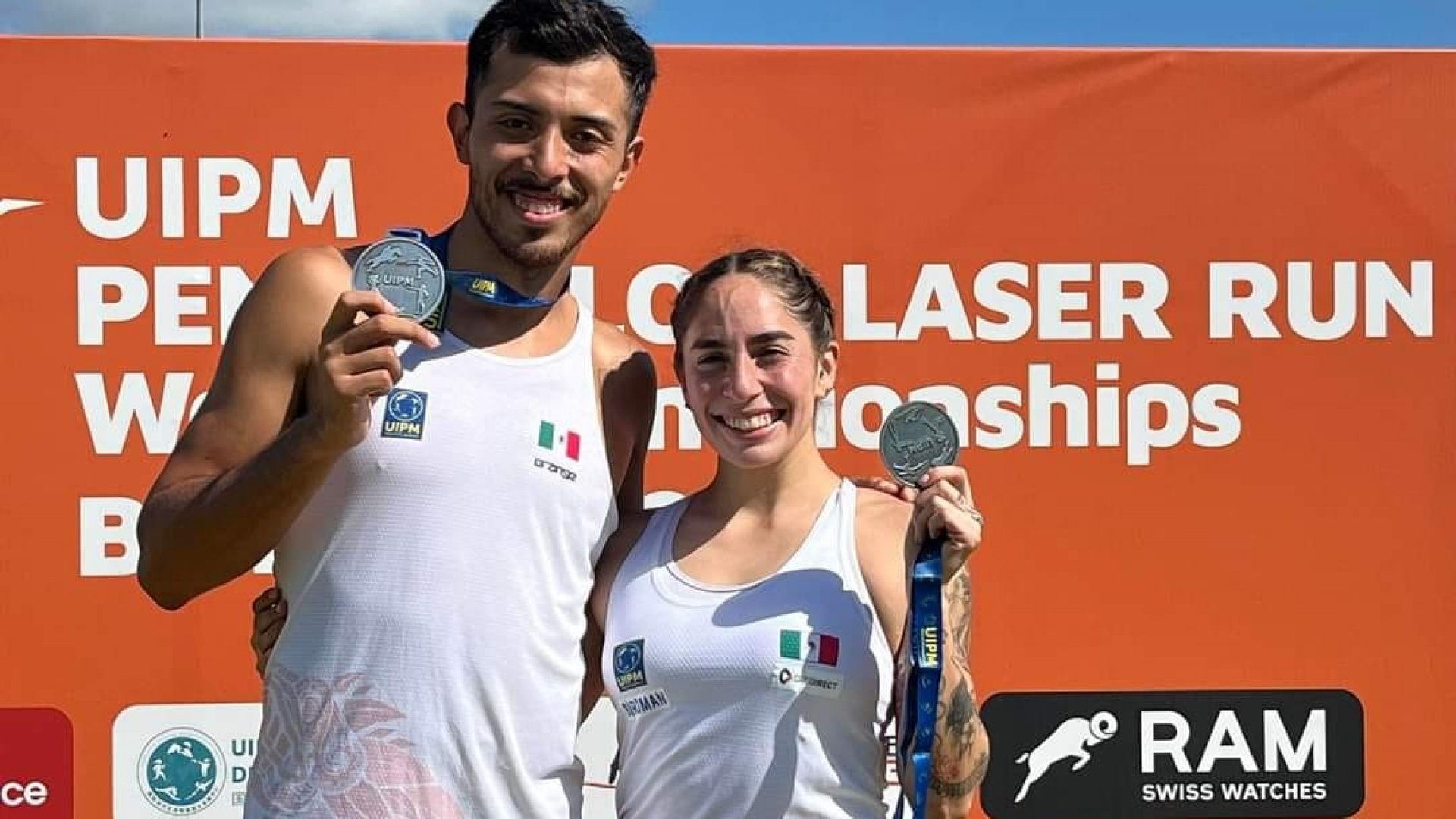 Pentatletas aztecas obtienen medalla de plata en Mundial de Láser Run