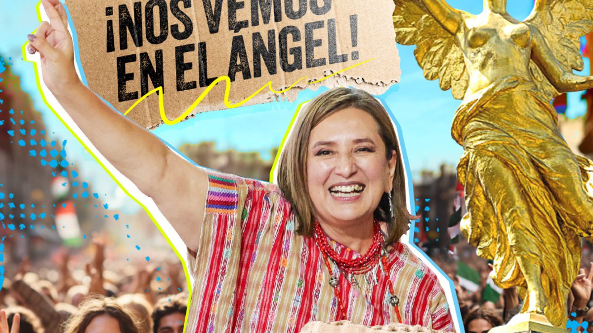 Xóchitl recibe constancia del Frente Amplio.