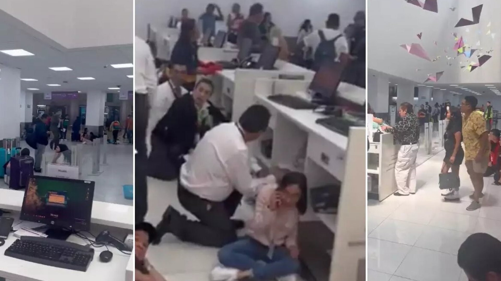 Balacera en el AICM deja un oficial herido por arma de fuego y una mujer policía atropellada