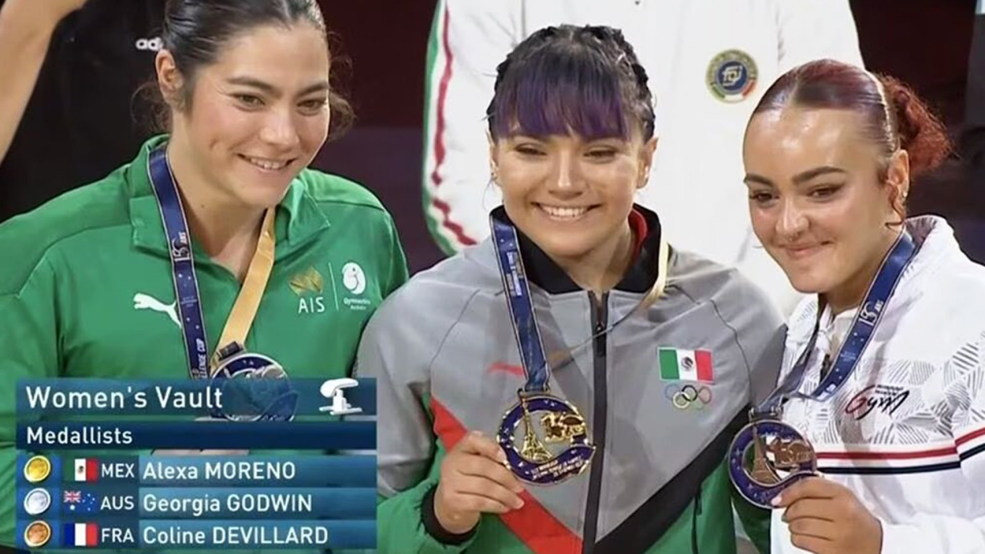 Alexa Moreno ganó medalla de oro en la Copa del Mundo de Gimnasia Artística
