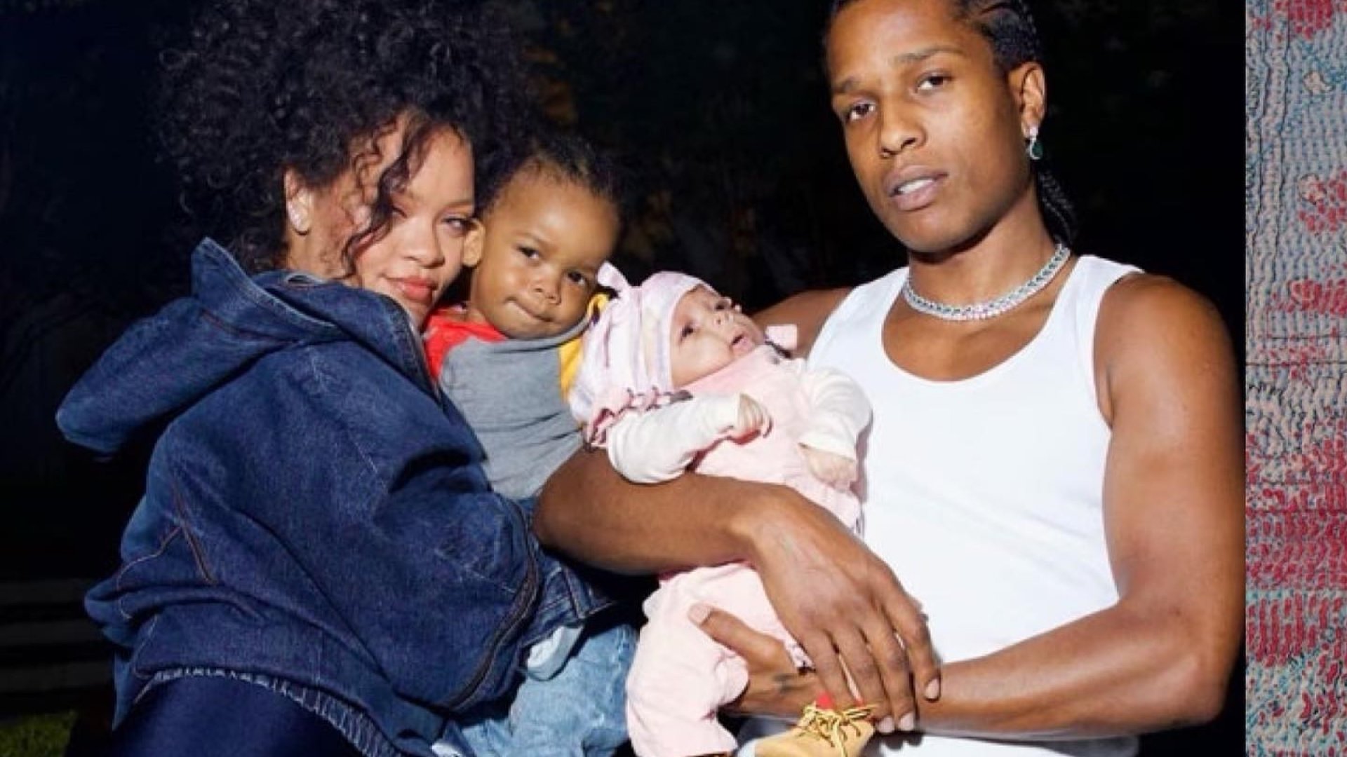 Presentan Rihanna y A$AP Rocky a su segundo hijo, Riot Rose