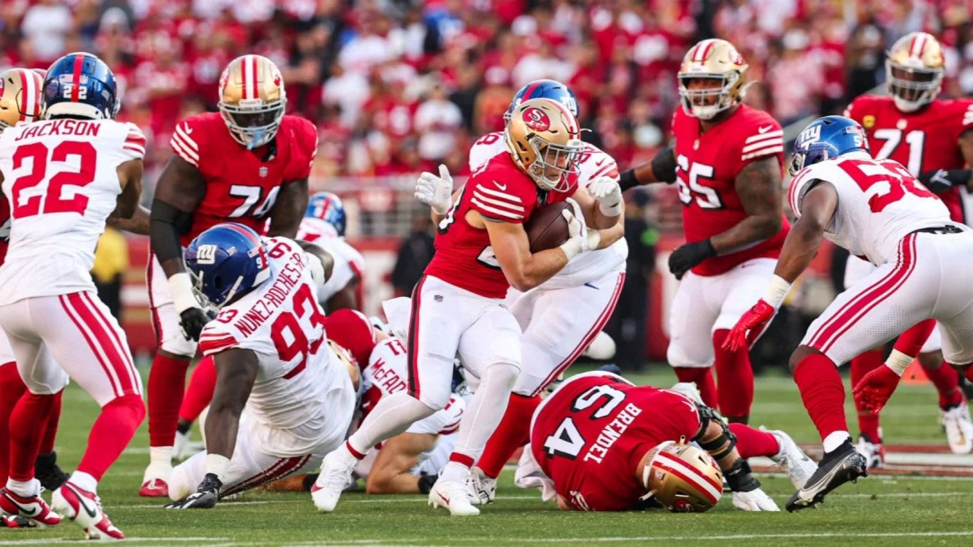 Los 49ers de San Francisco arrollan a los Giants
