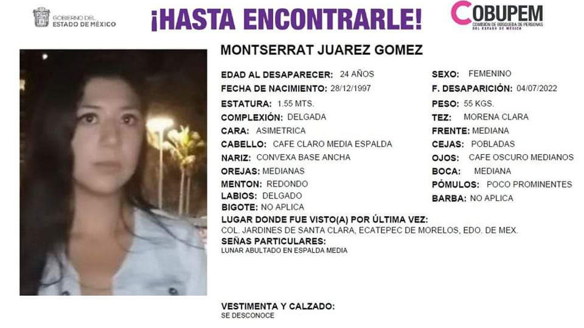 Indaga Fiscalía feminicidio de Montserrat Juárez