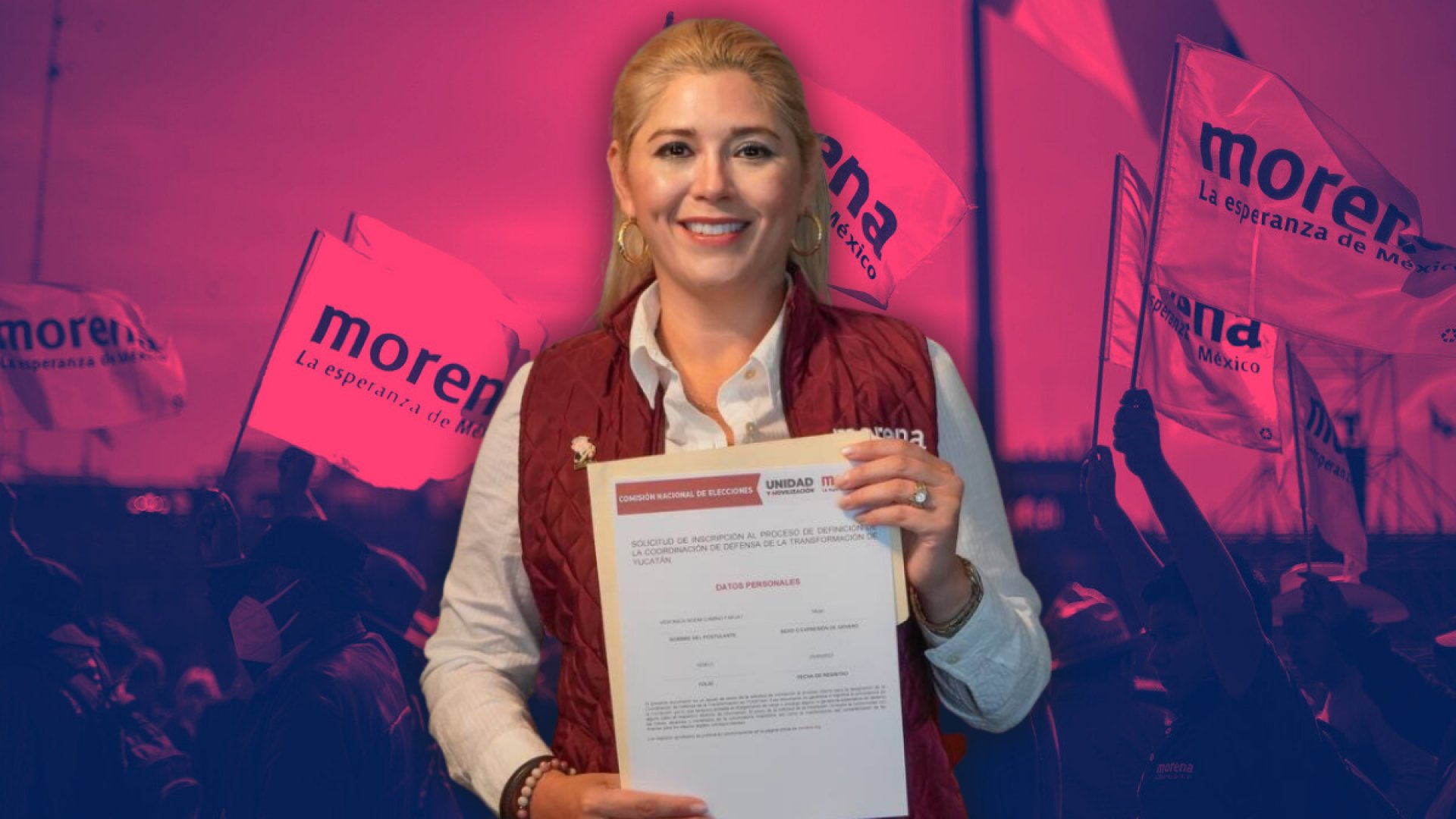 Se inscribe Verónica Farjat a la contienda de Morena en Yucatán