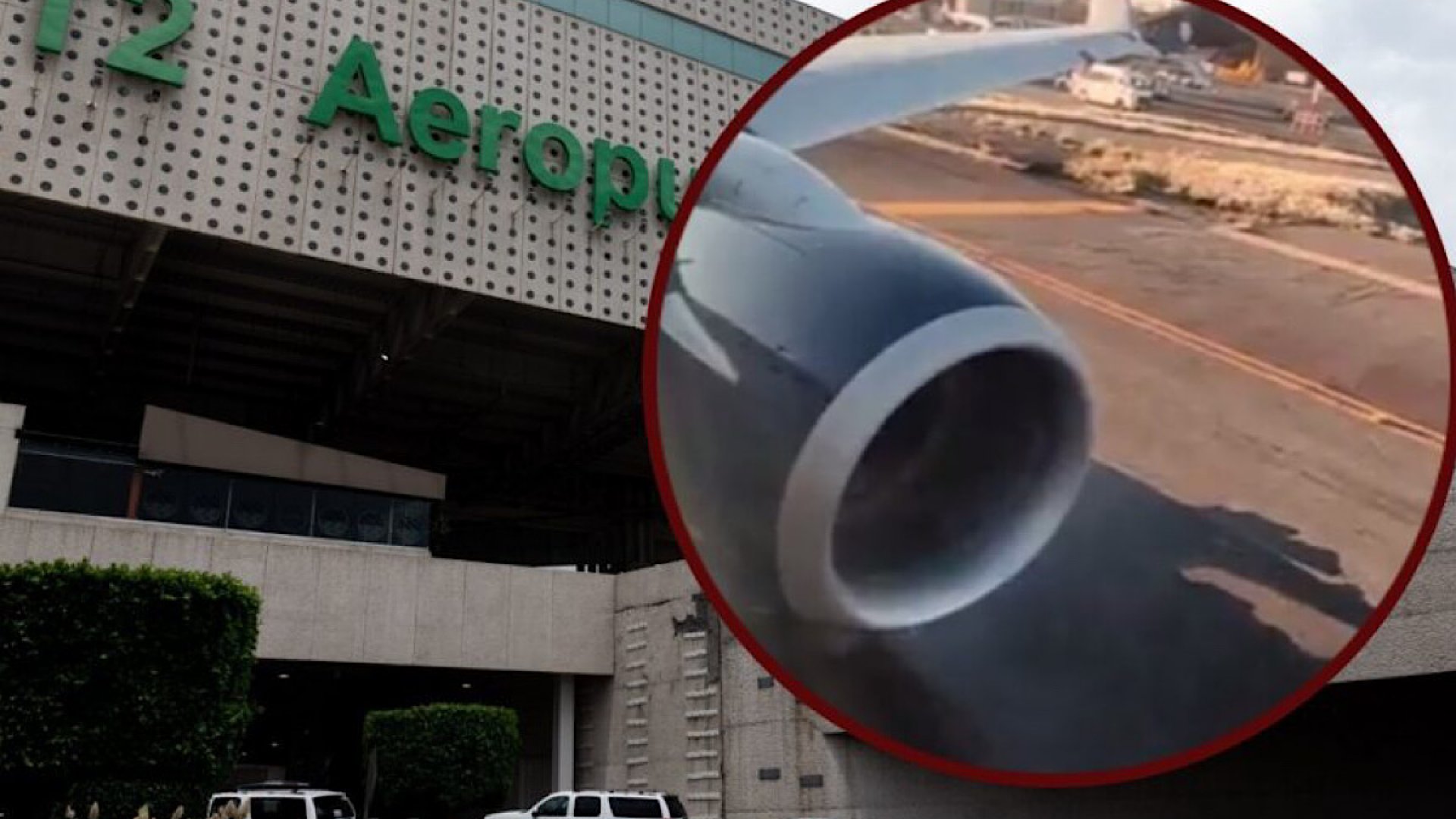 Reportan freno en despegue de avión en AICM por fuga de combustible