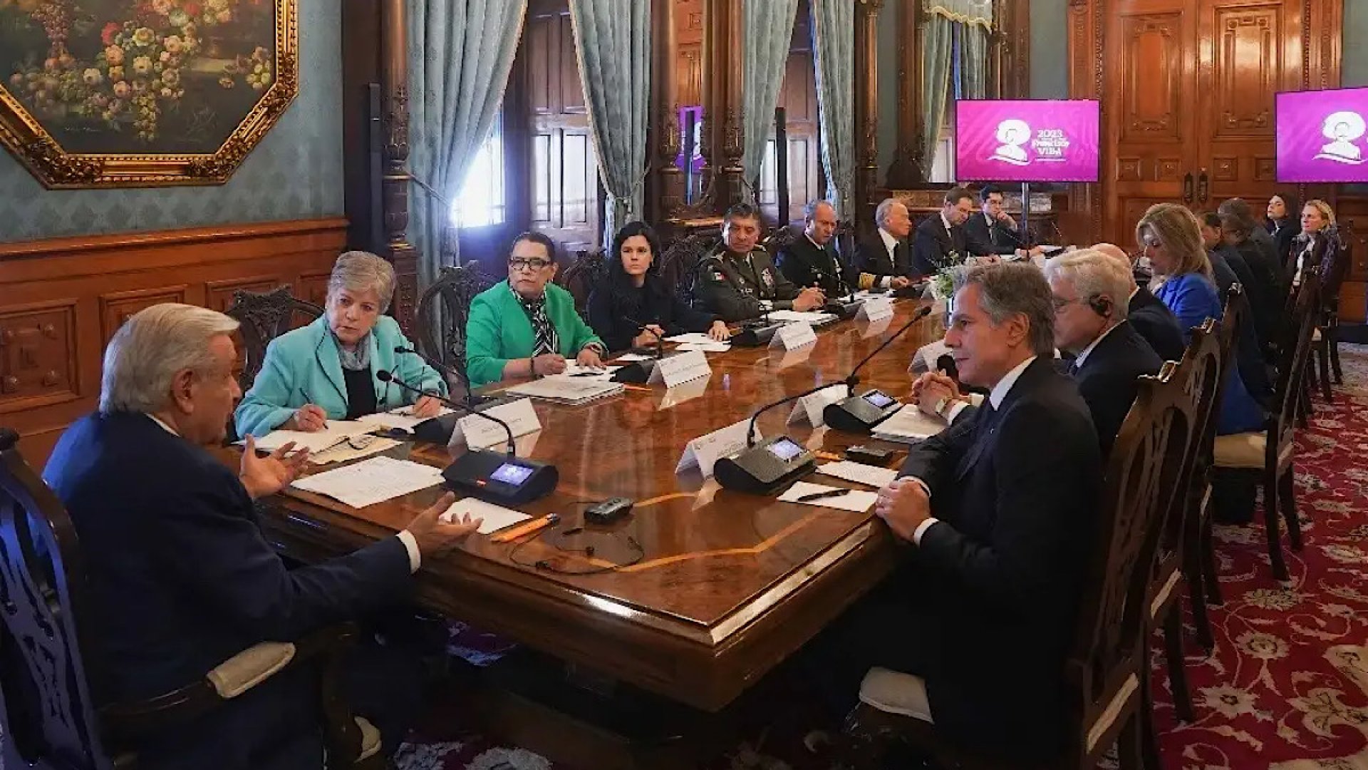 AMLO y Blinken dialogan de migración, fentanilo y cooperación económica
