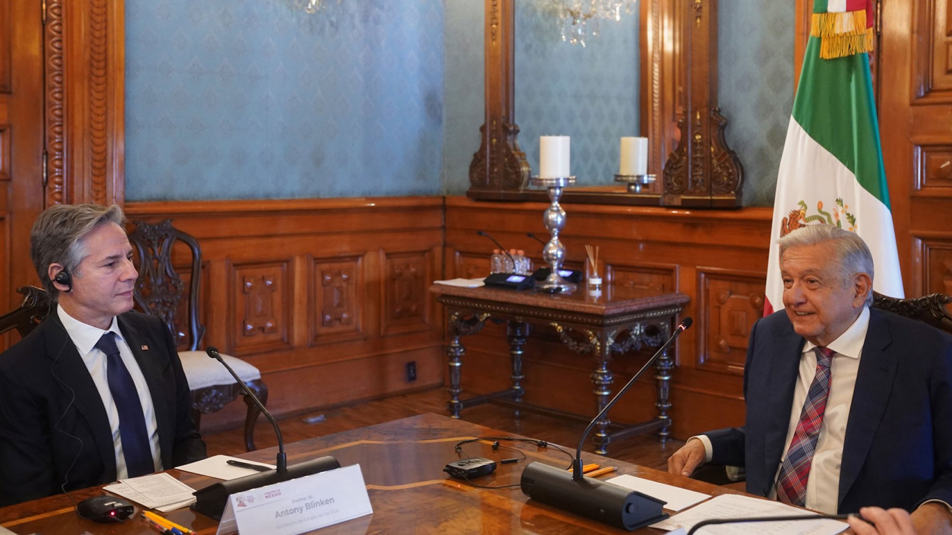 AMLO confía en que Biden no construirá muro fronterizo tras reunión con Anthony Blinken 